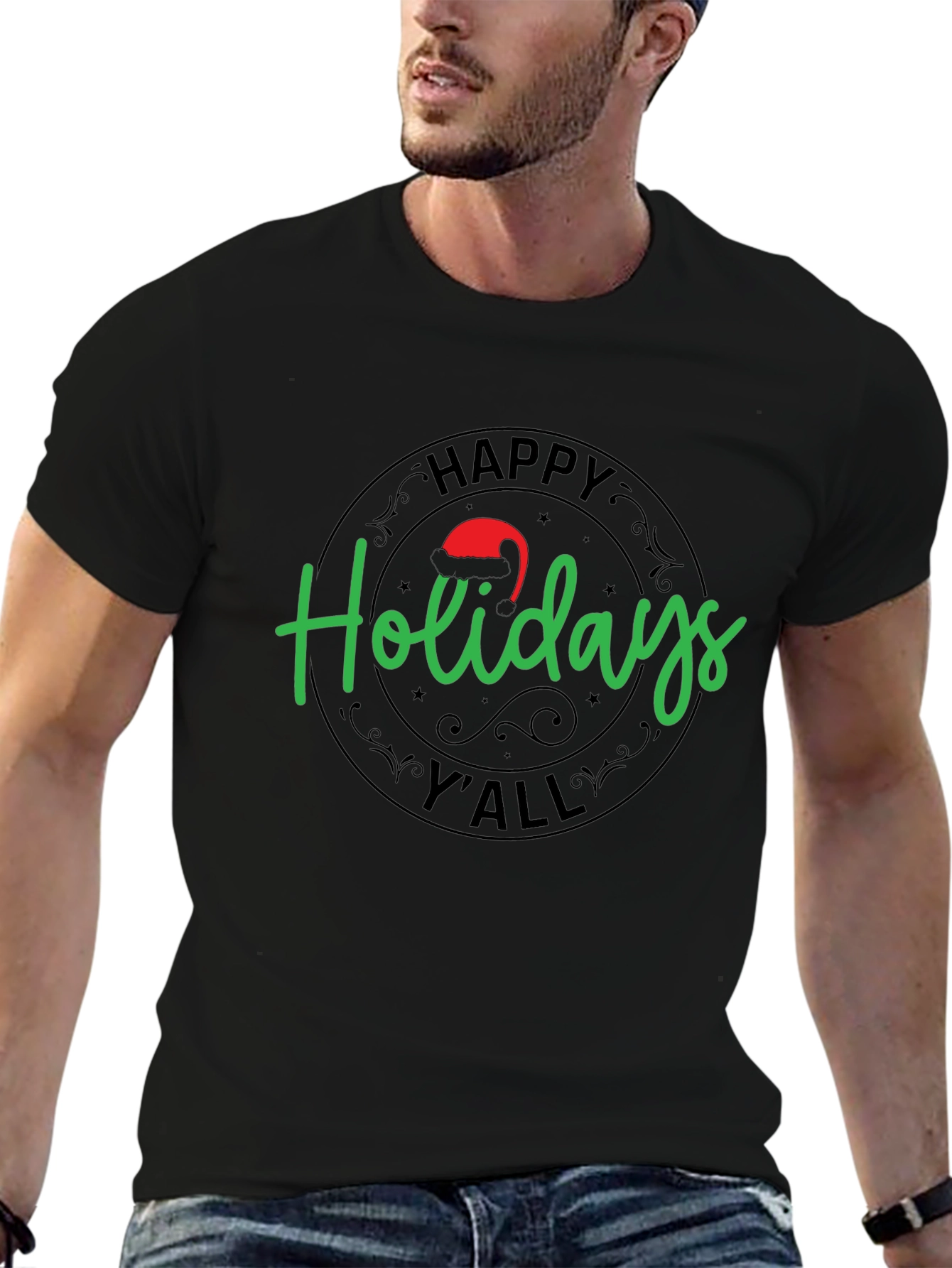 Happy Holidays Yall Graphic T-Shirt