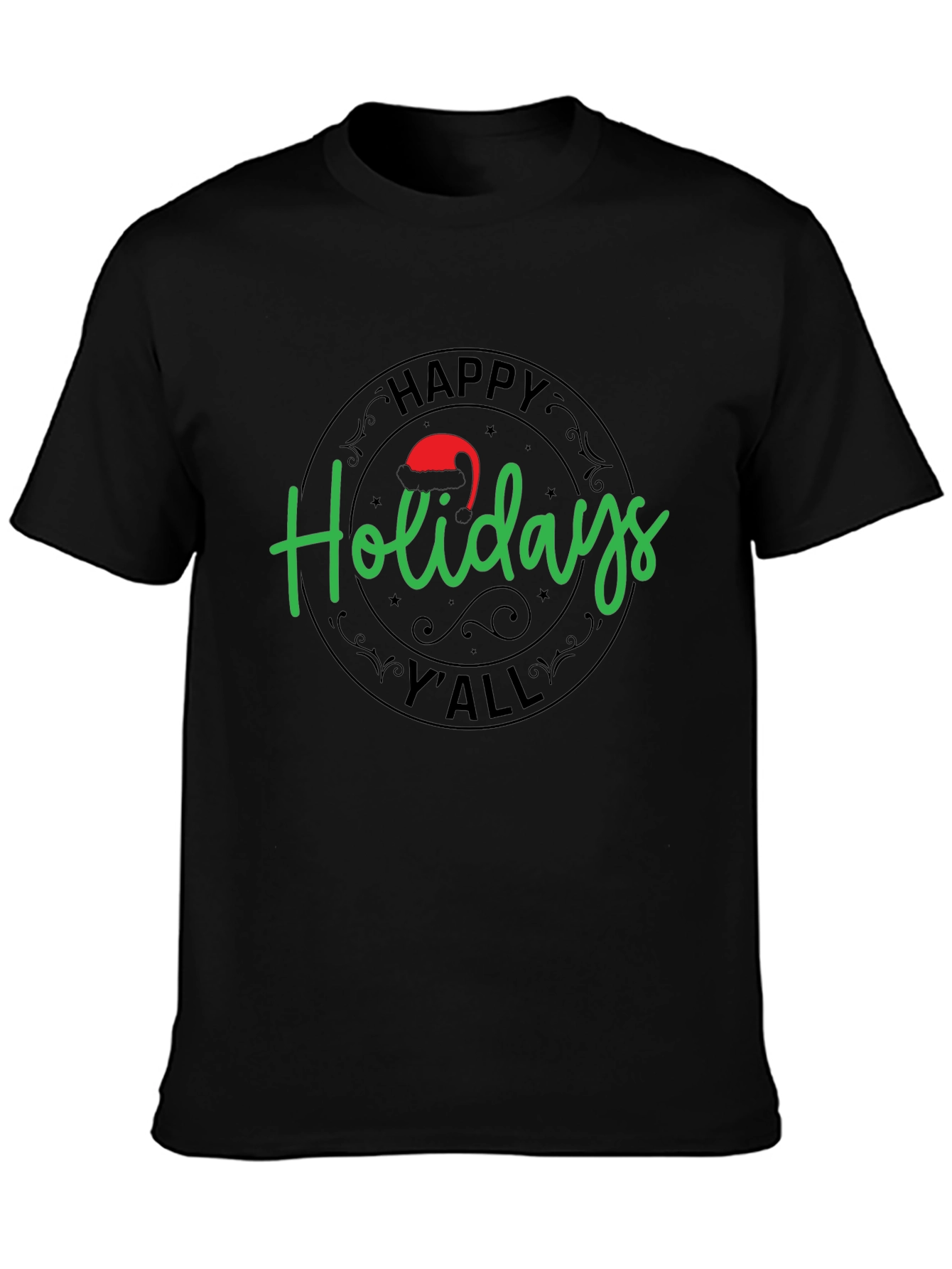 Happy Holidays Yall Graphic T-Shirt