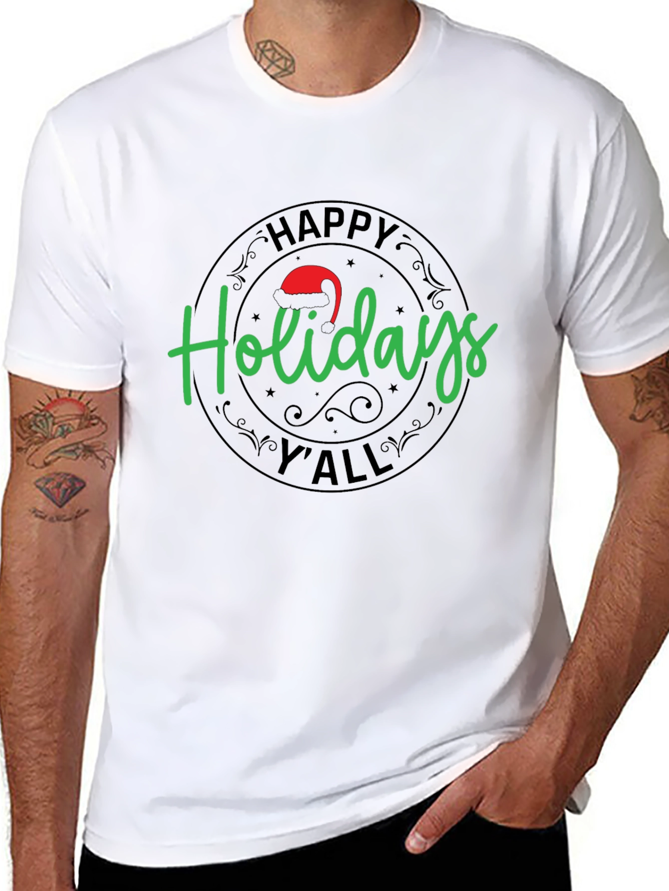 Happy Holidays Yall Graphic T-Shirt