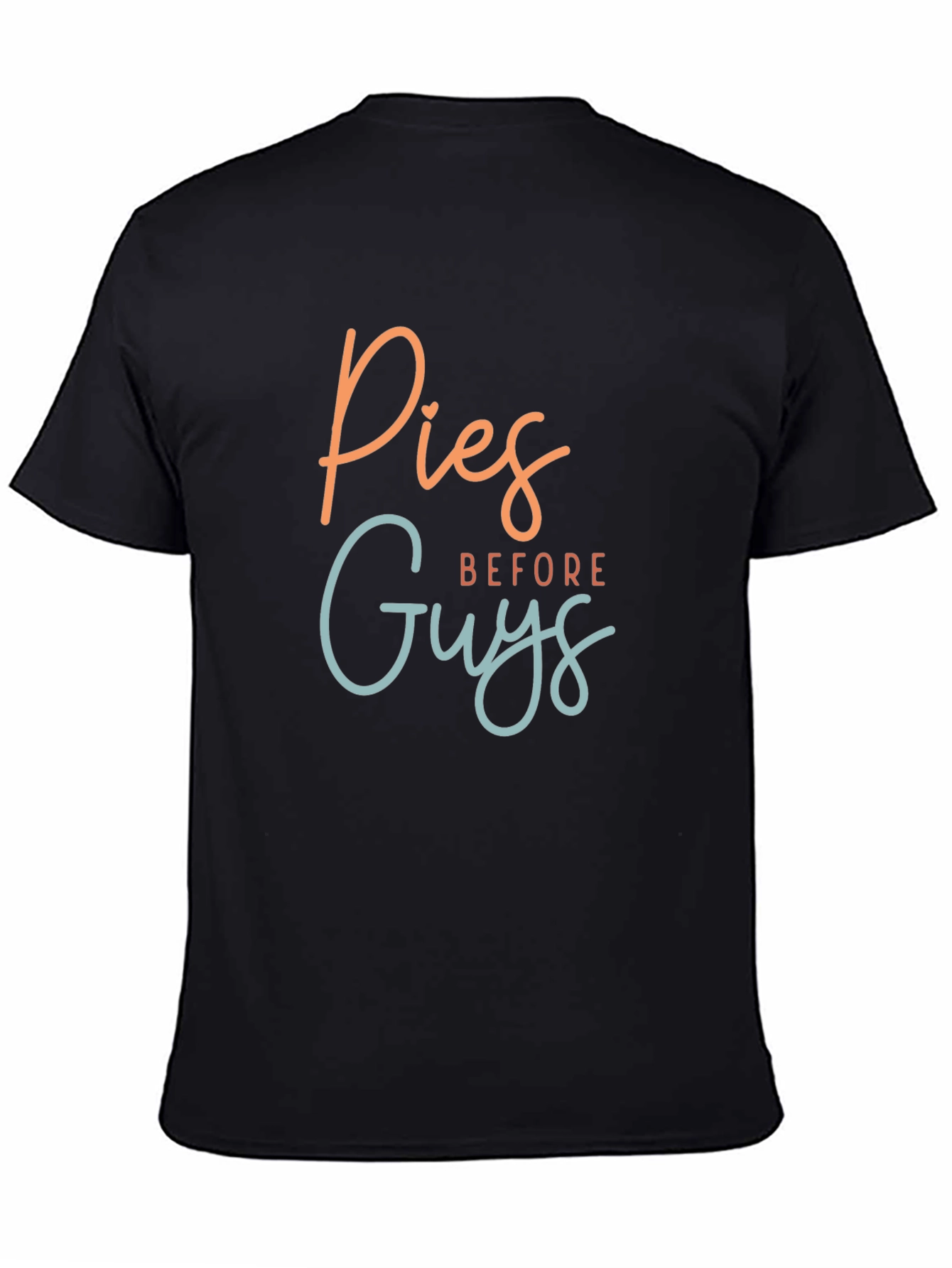 Pies Before Guys Graphic Tee - Black