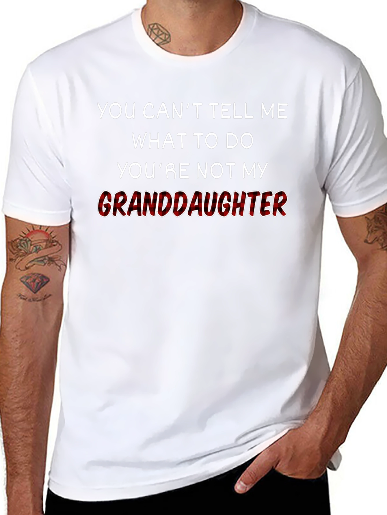Granddaughter T-Shirt Funny Grandfather Tee