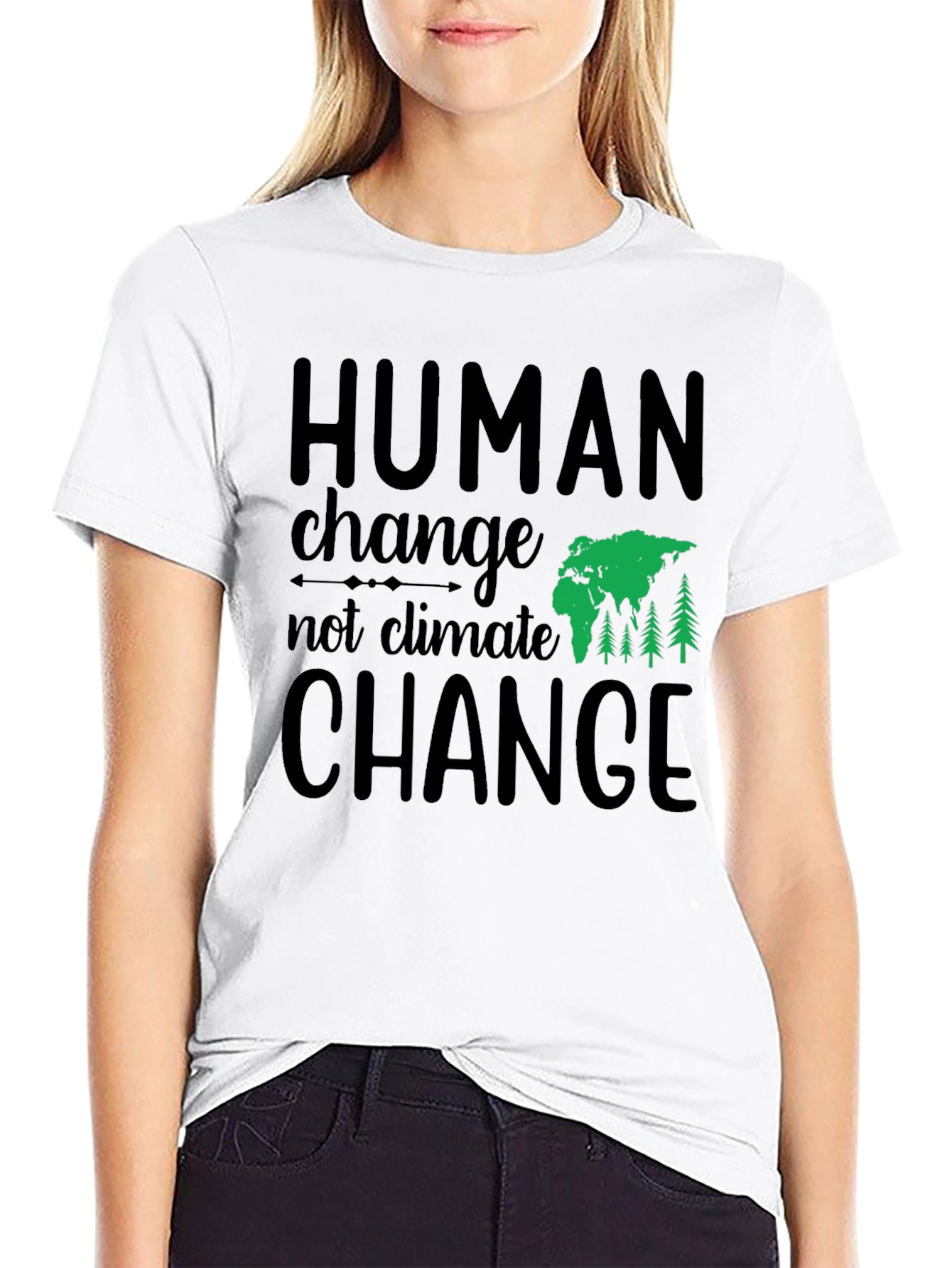 Human Change Tee - Eco-Friendly Graphic T-Shirt