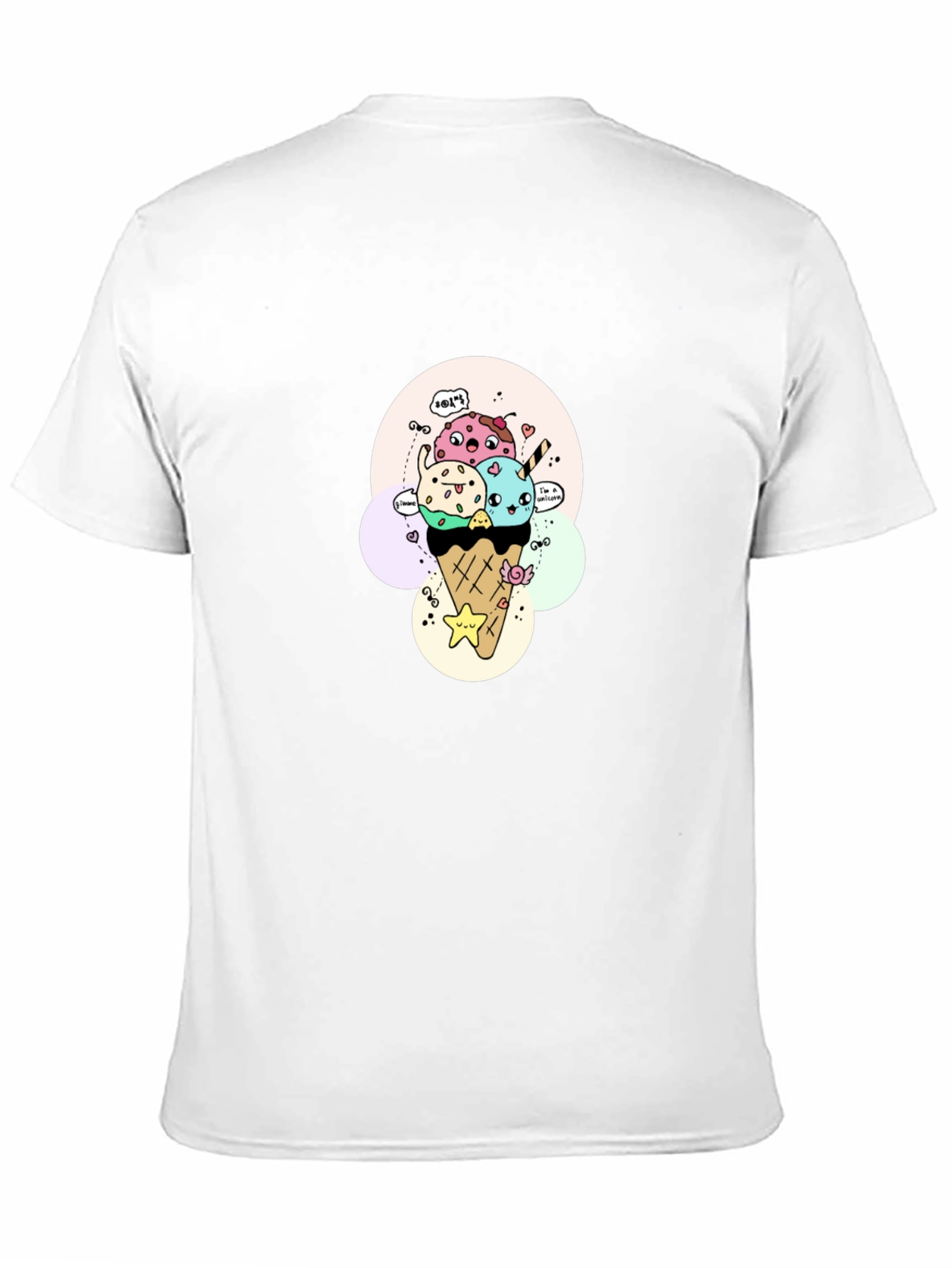 Kawaii Ice Cream Cone Graphic Tee