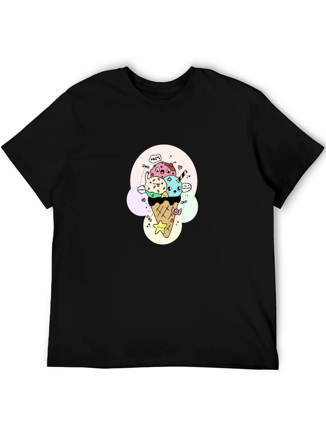 Kawaii Ice Cream Cone Graphic Tee