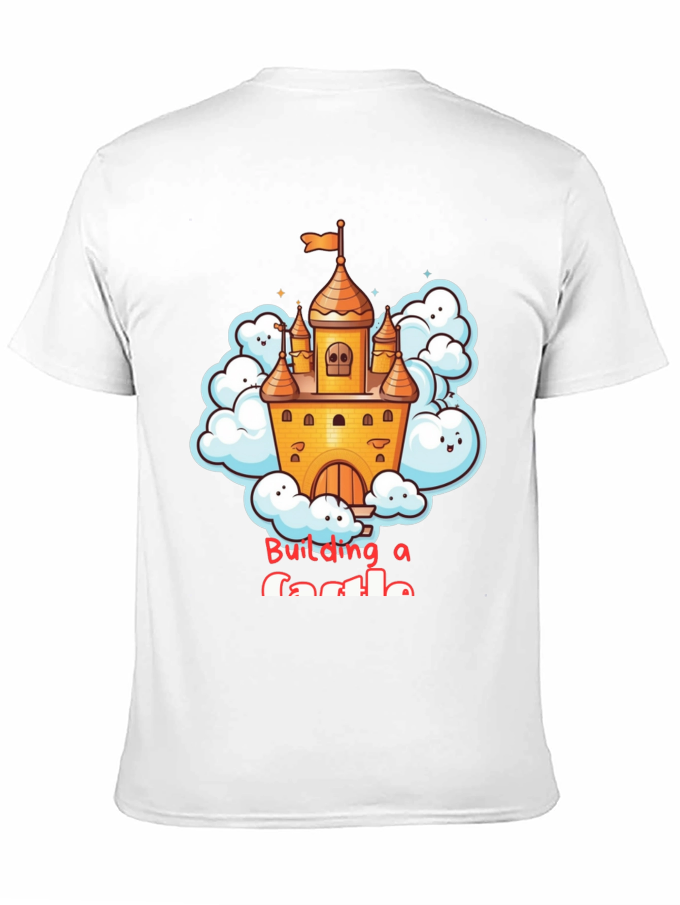 Building a Castle T-Shirt - Fun Cartoon Design