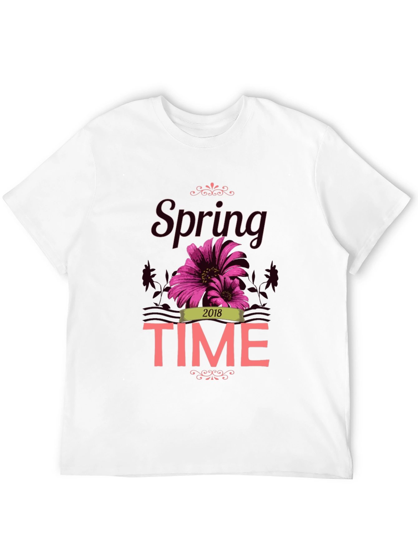 Spring Time 2018 Graphic Tee - Black