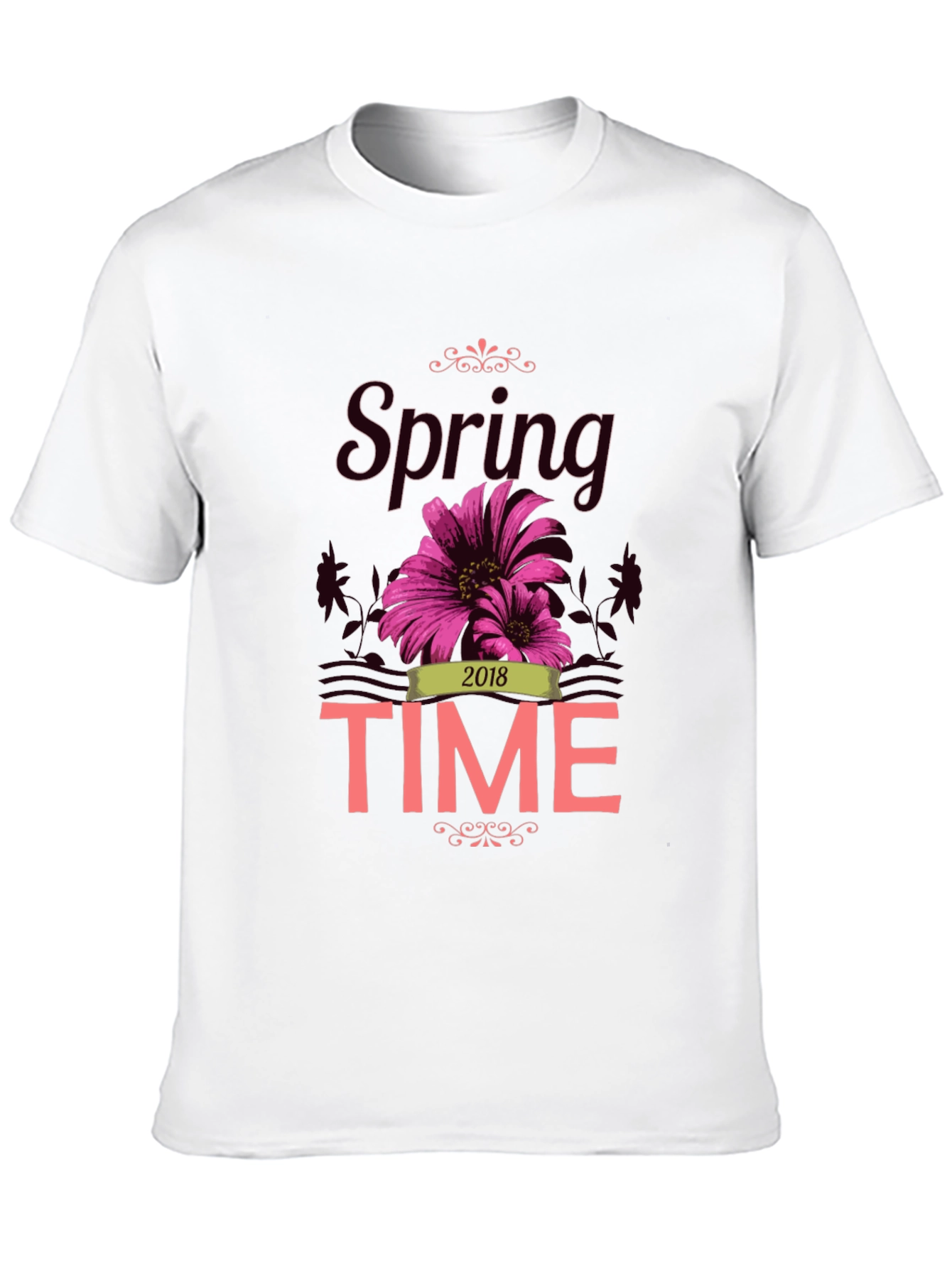 Spring Time 2018 Graphic Tee - Black