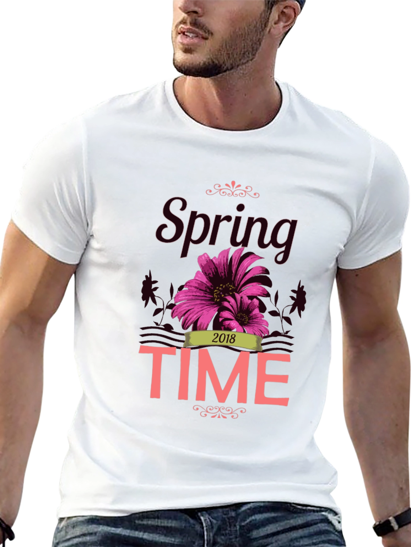 Spring Time 2018 Graphic Tee - Black