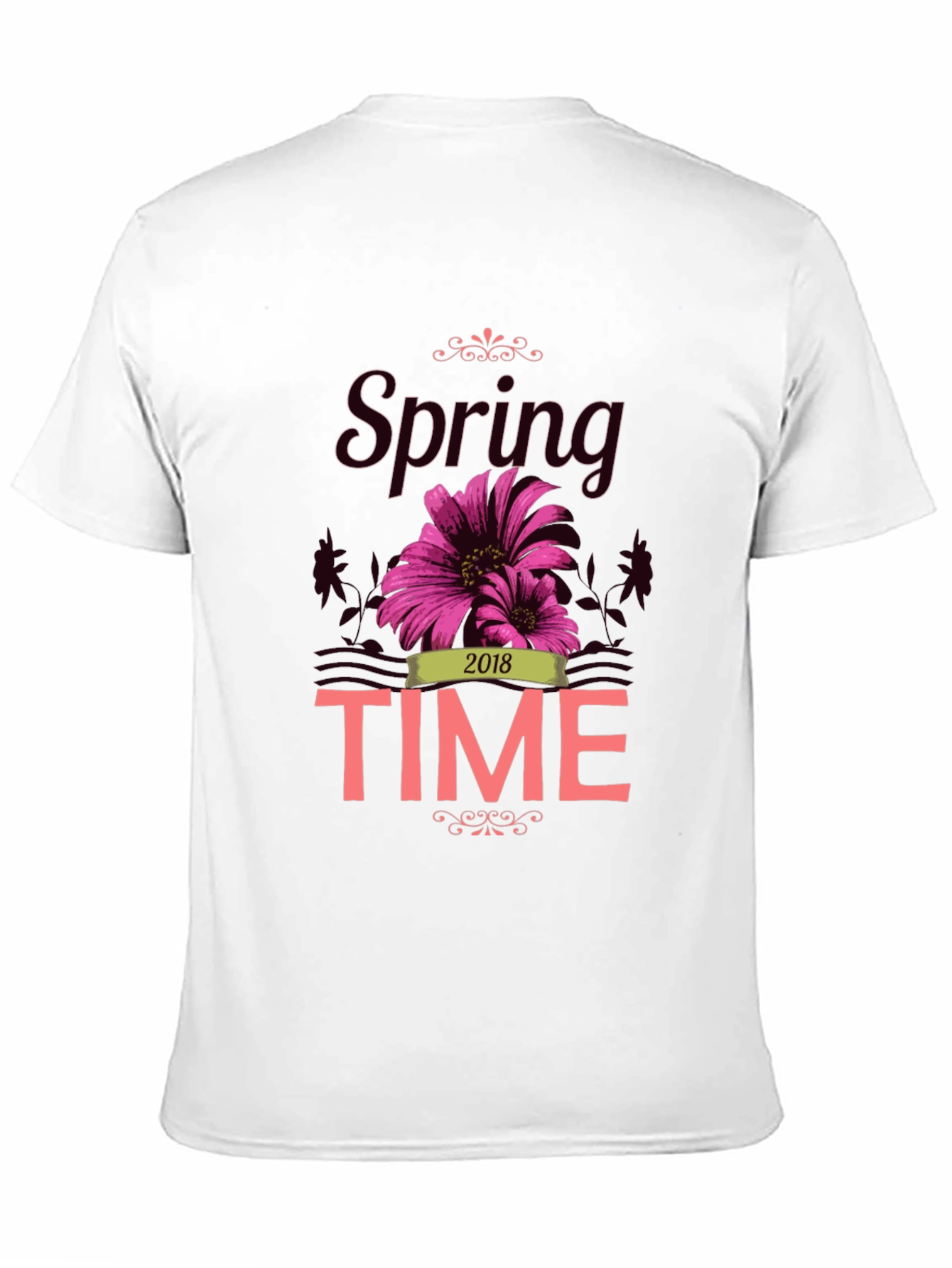 Spring Time 2018 Graphic Tee - Black
