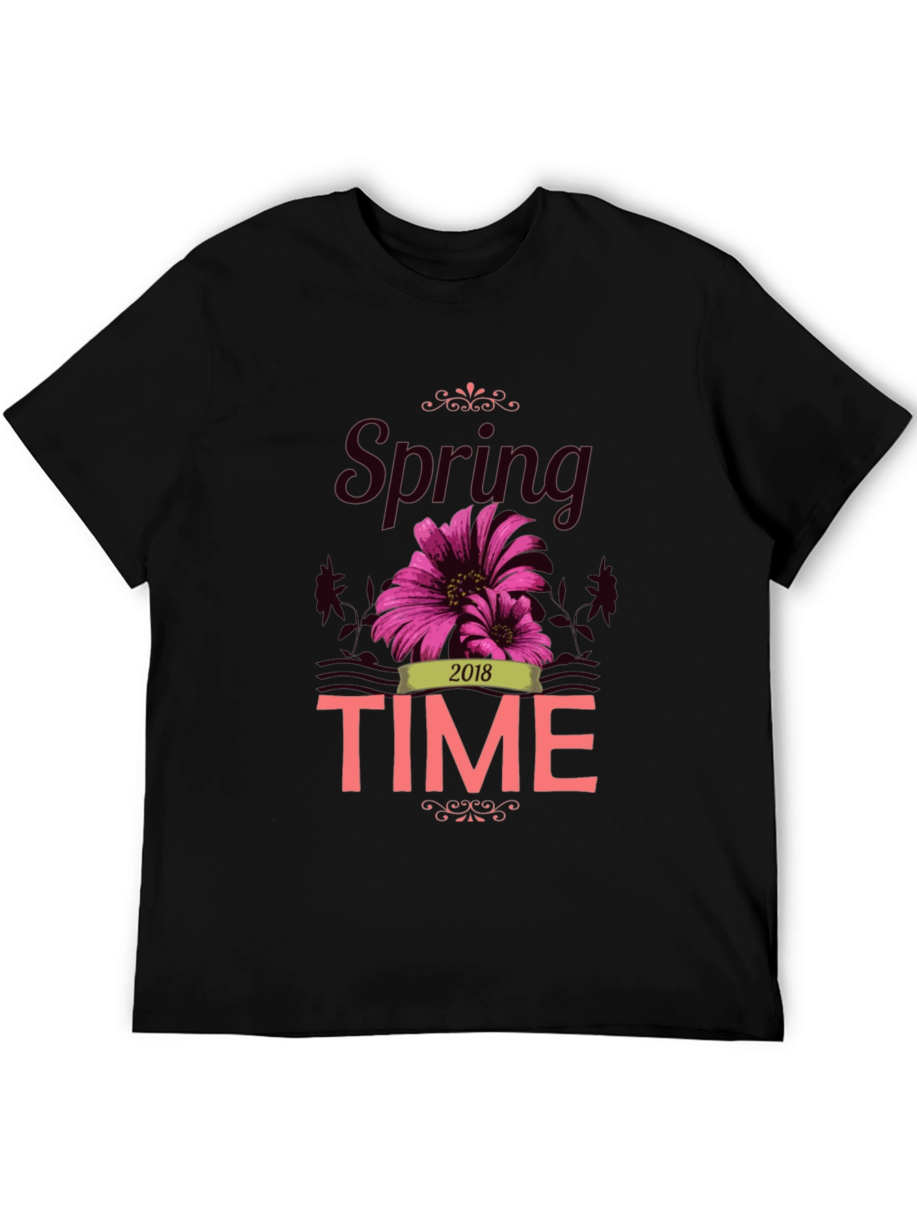 Spring Time 2018 Graphic Tee - Black
