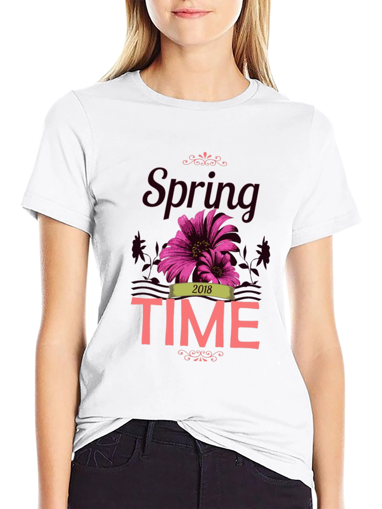 Spring Time 2018 Graphic Tee - Black
