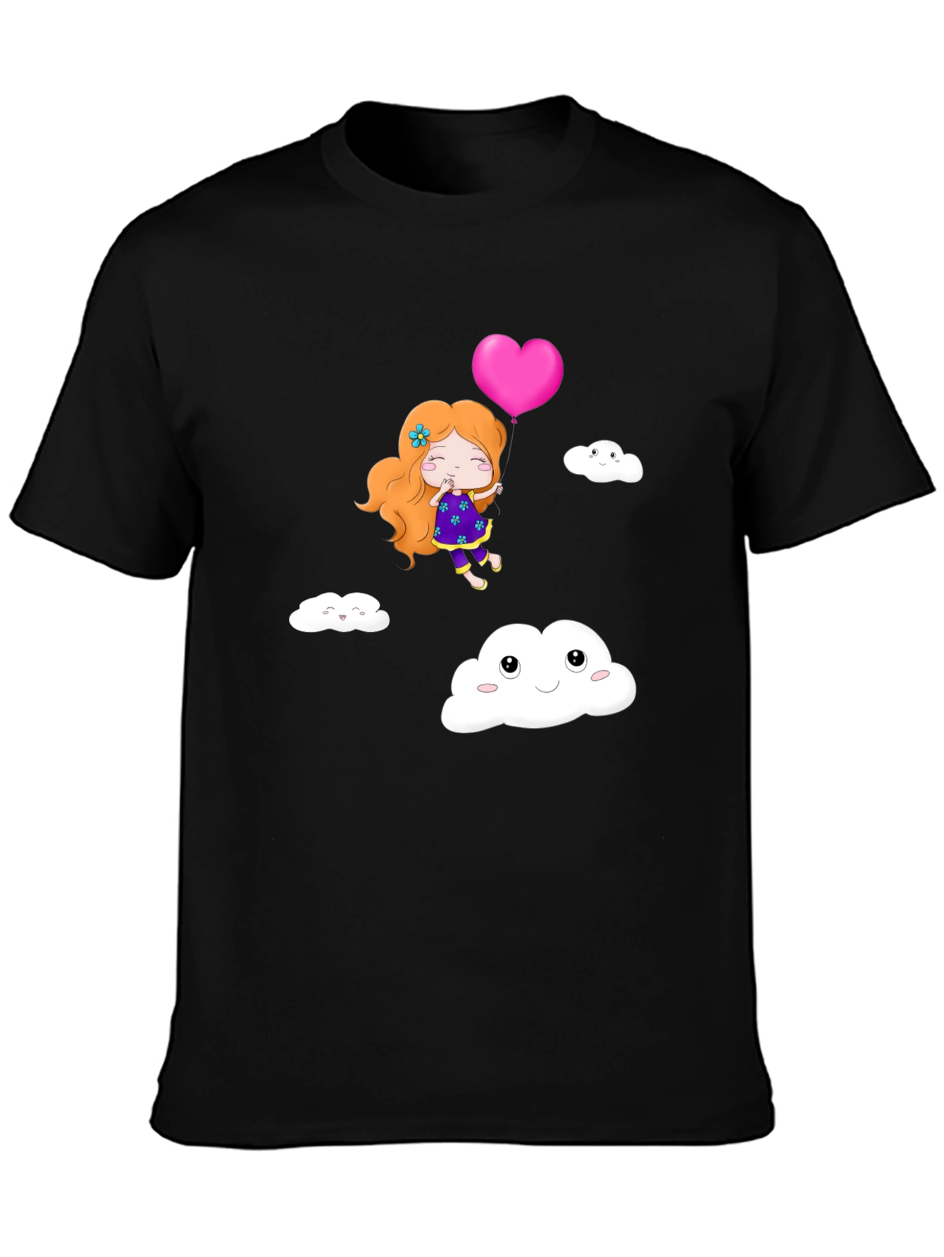 Cute Girl Heart Balloon T-Shirt