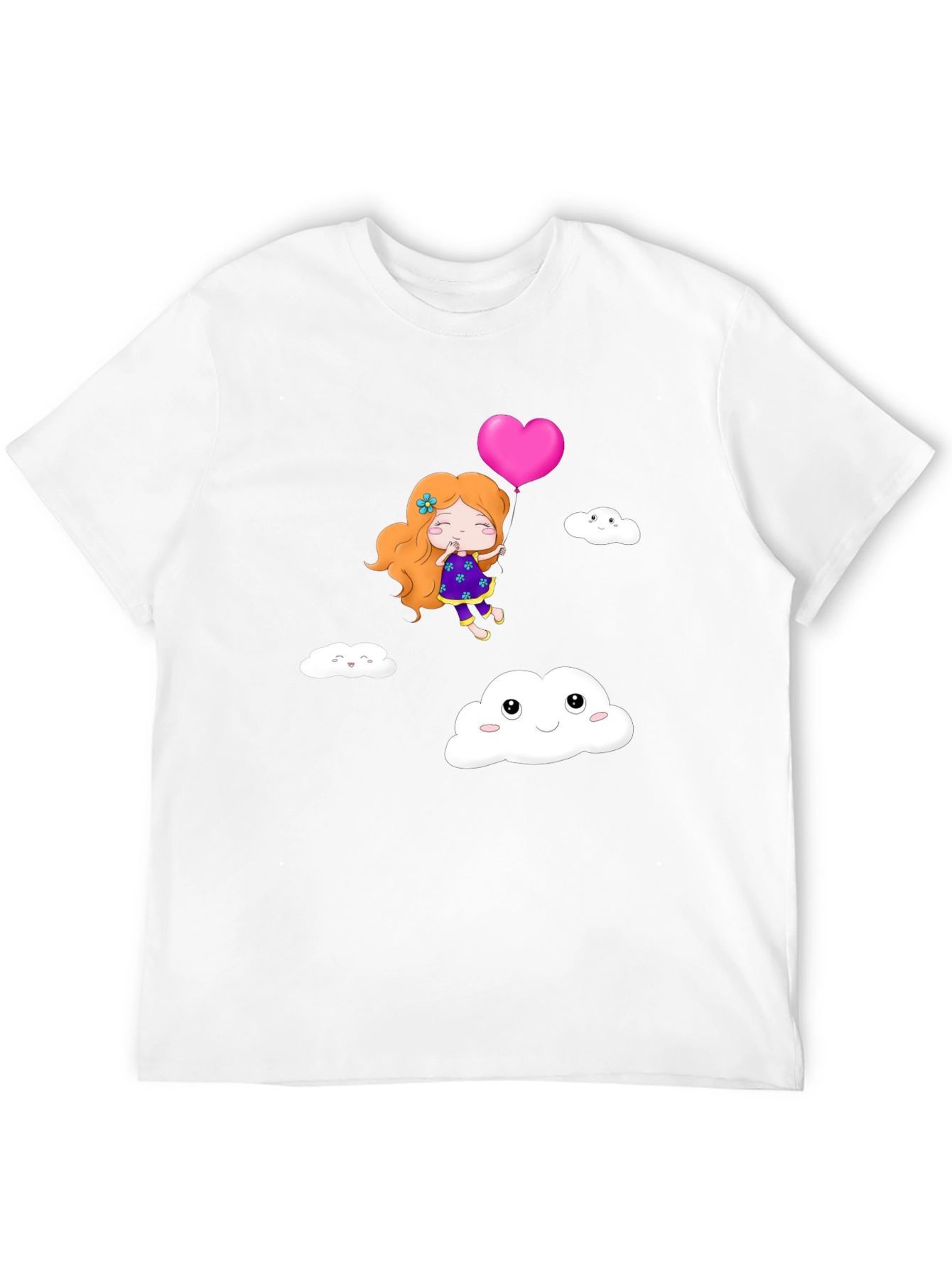 Cute Girl Heart Balloon T-Shirt