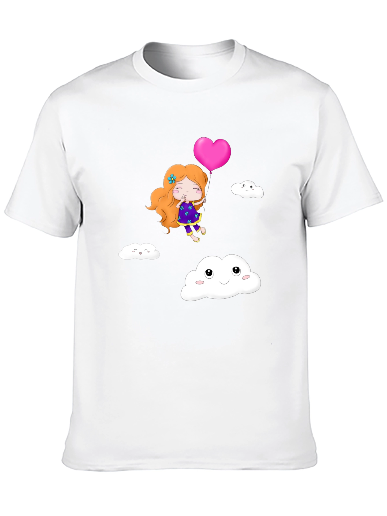 Cute Girl Heart Balloon T-Shirt