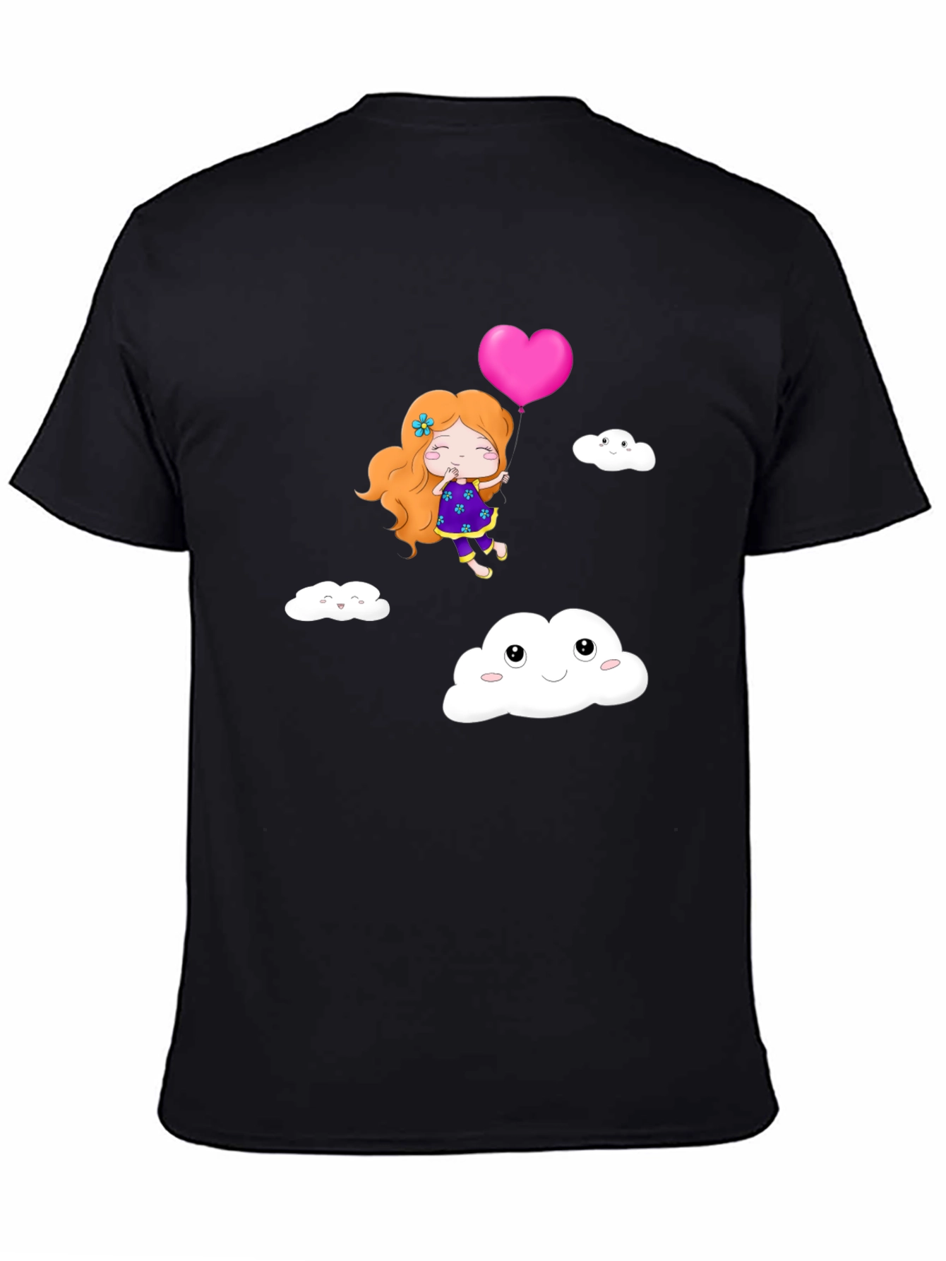 Cute Girl Heart Balloon T-Shirt