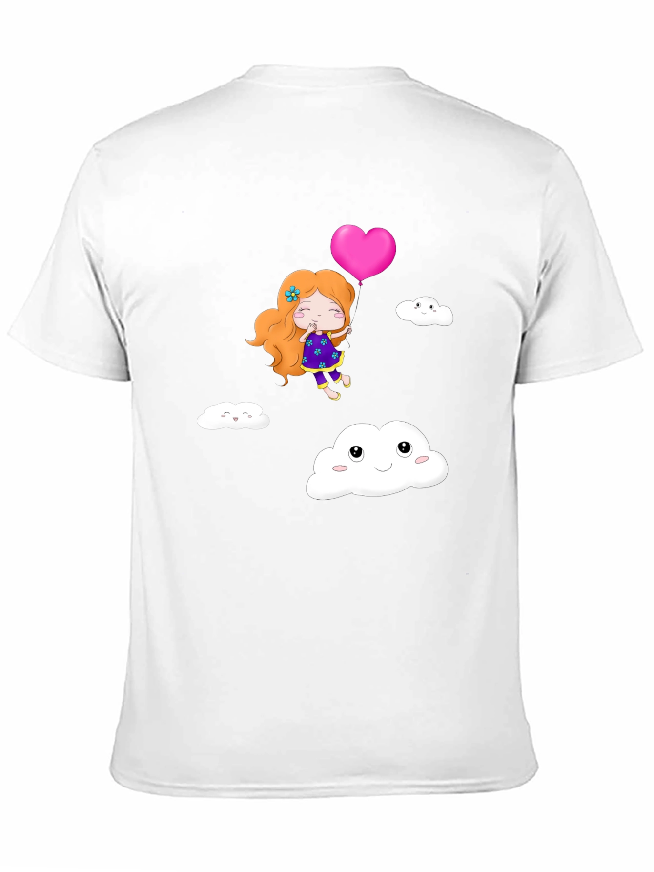 Cute Girl Heart Balloon T-Shirt