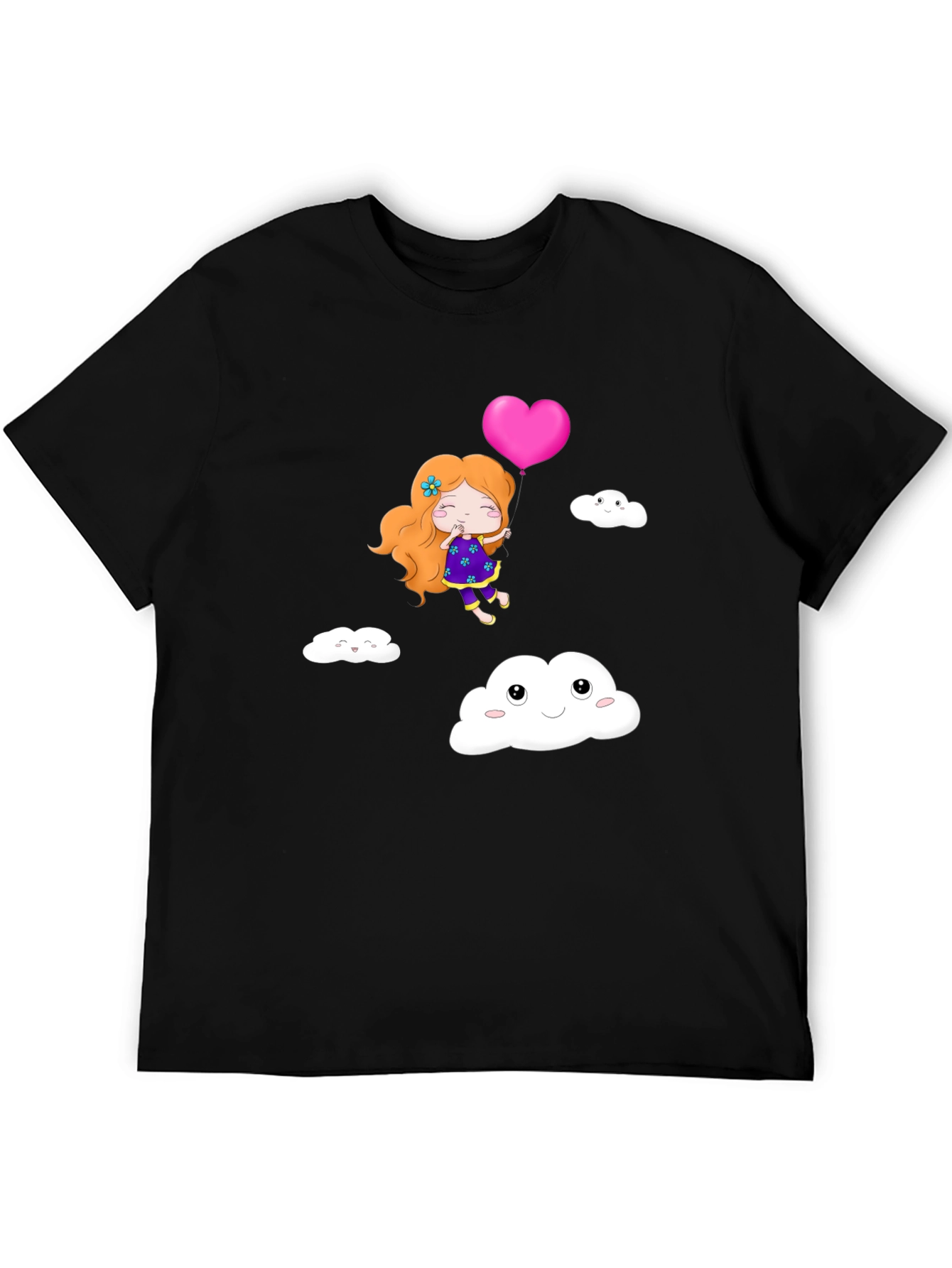 Cute Girl Heart Balloon T-Shirt