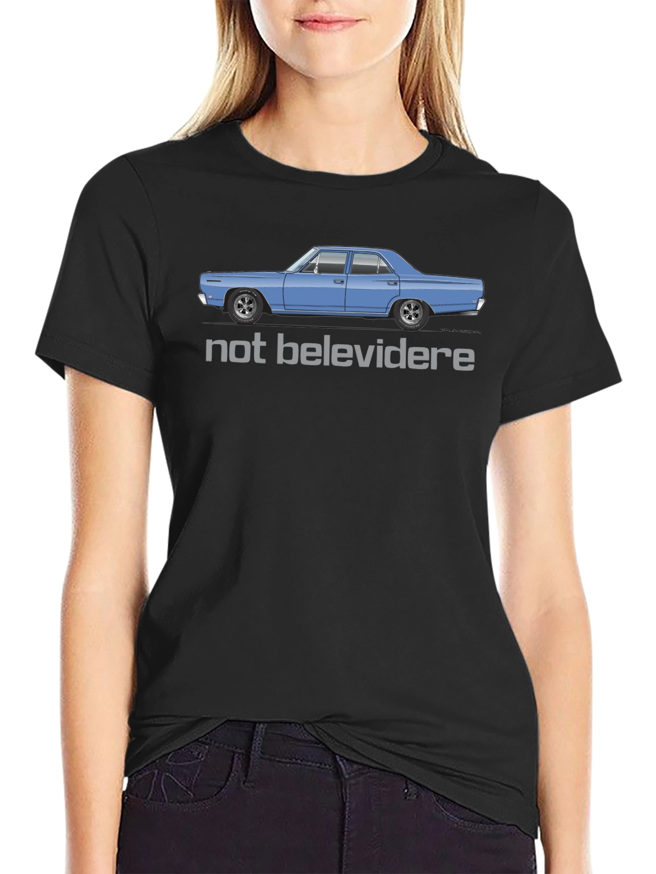 Not Belevedere Car T-Shirt