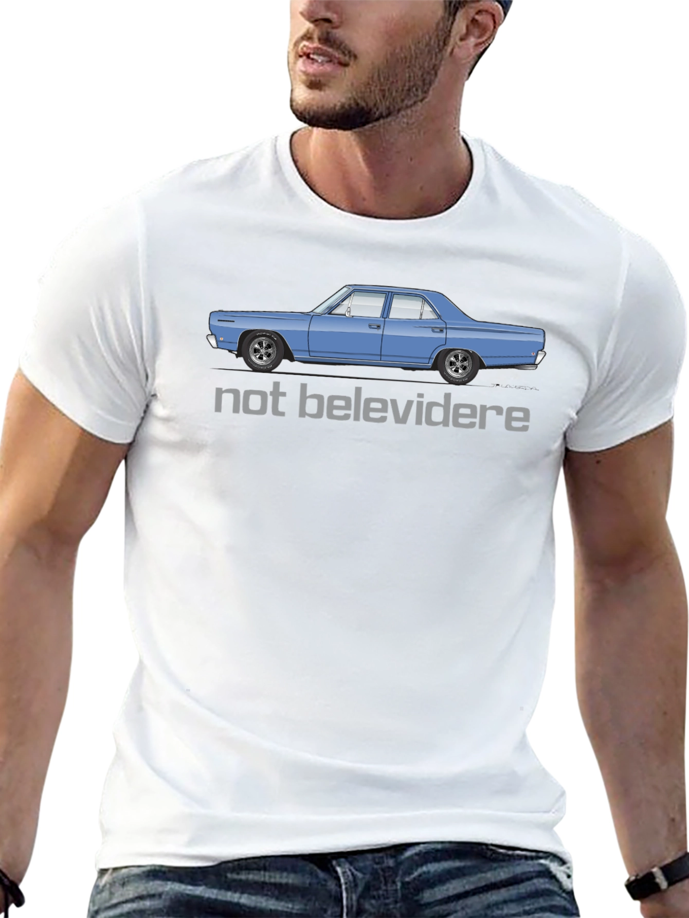 Not Belevedere Car T-Shirt