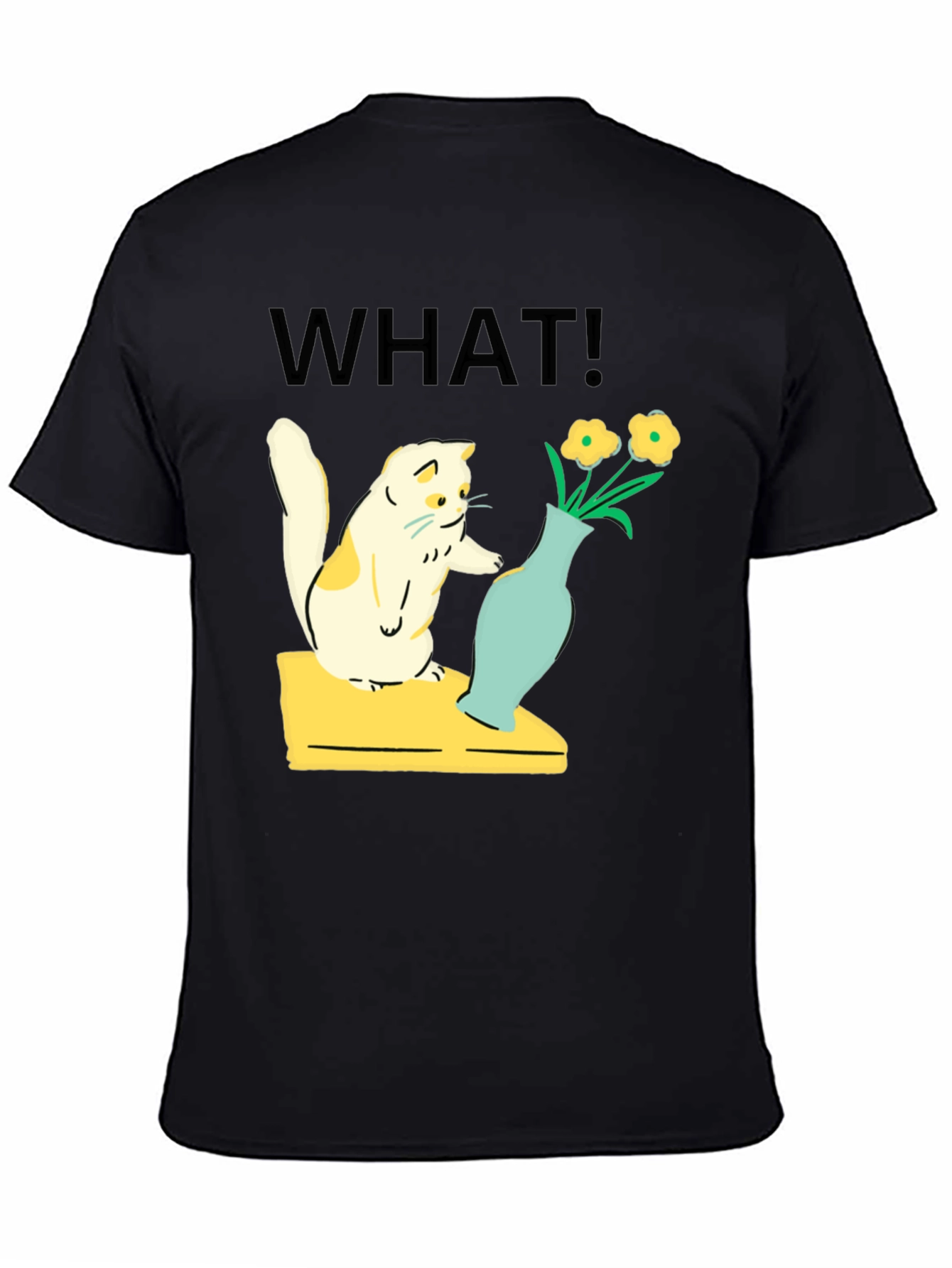 Funny Cat WHAT! Graphic T-Shirt