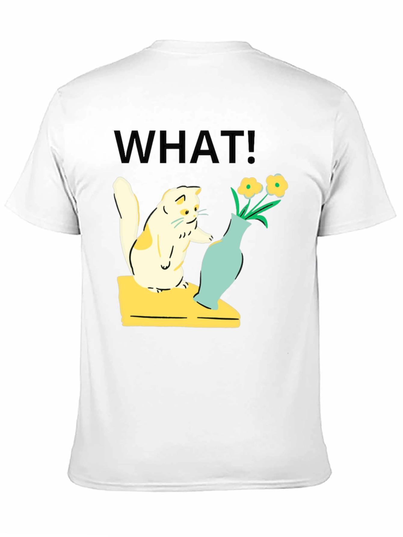 Funny Cat WHAT! Graphic T-Shirt