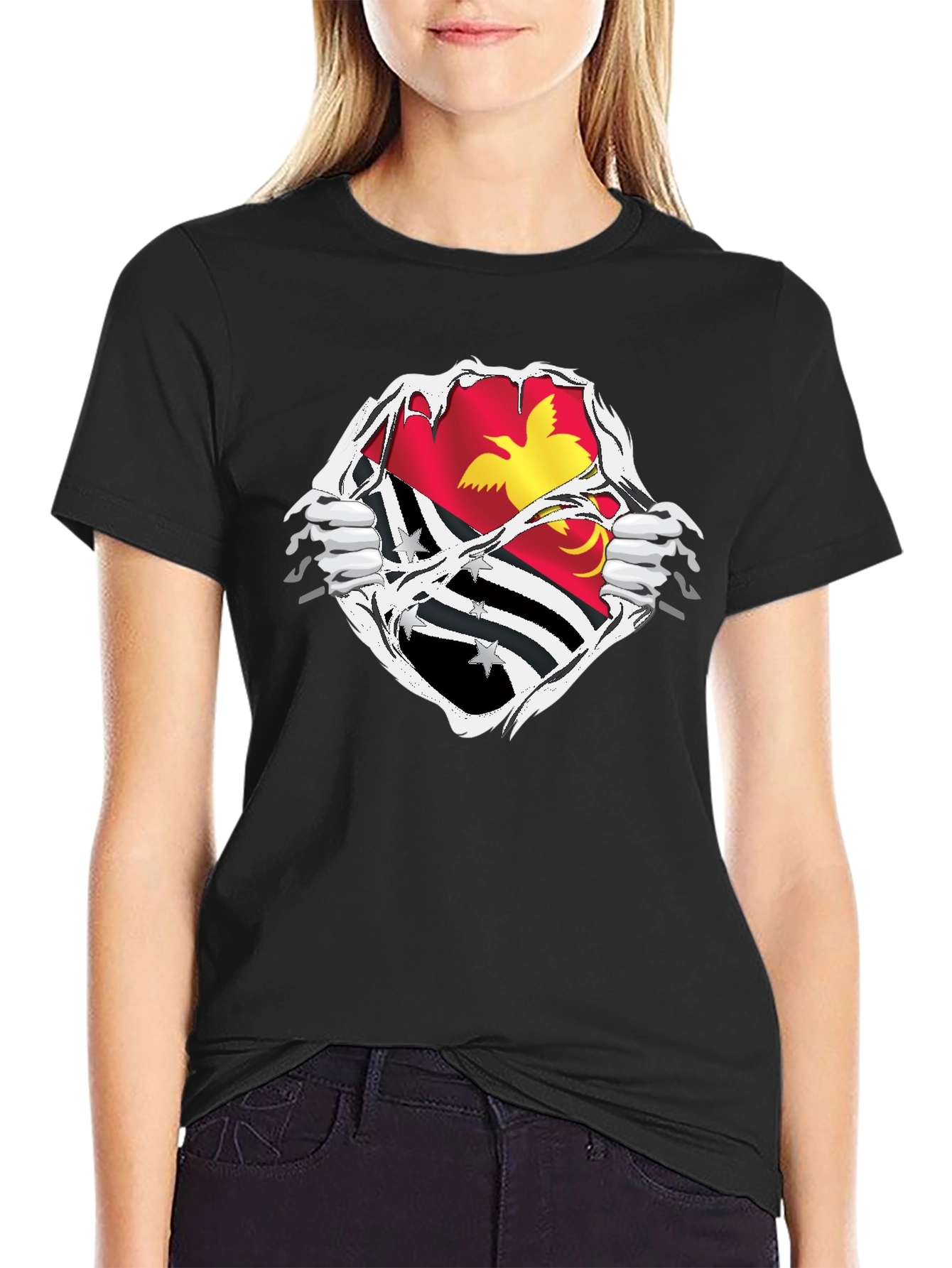 Papua New Guinea Flag T-Shirt - Patriotic Pride