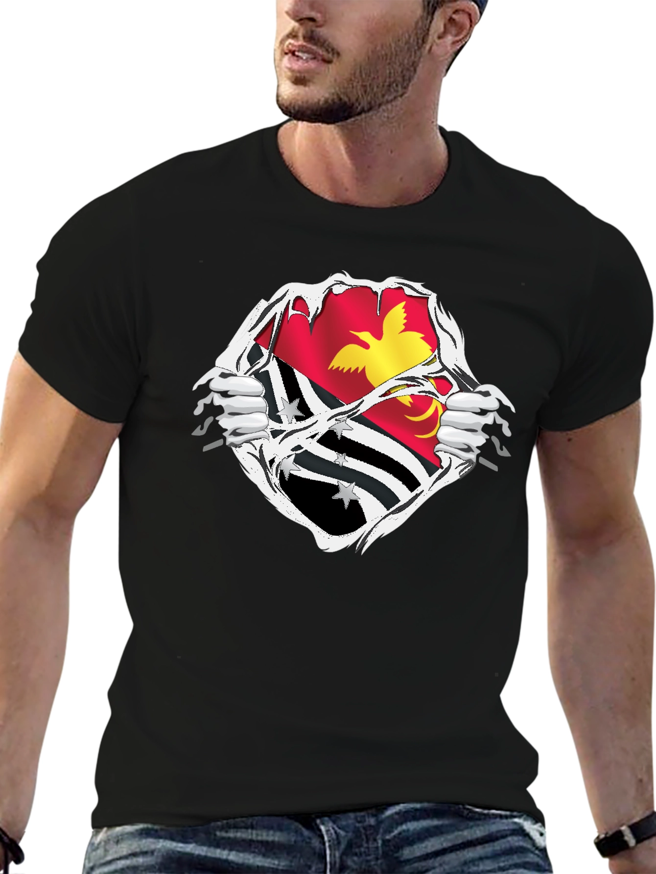 Papua New Guinea Flag T-Shirt - Patriotic Pride