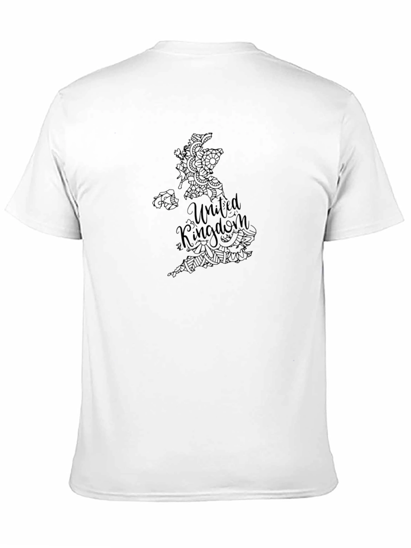 United Kingdom Map Graphic Tee - Black