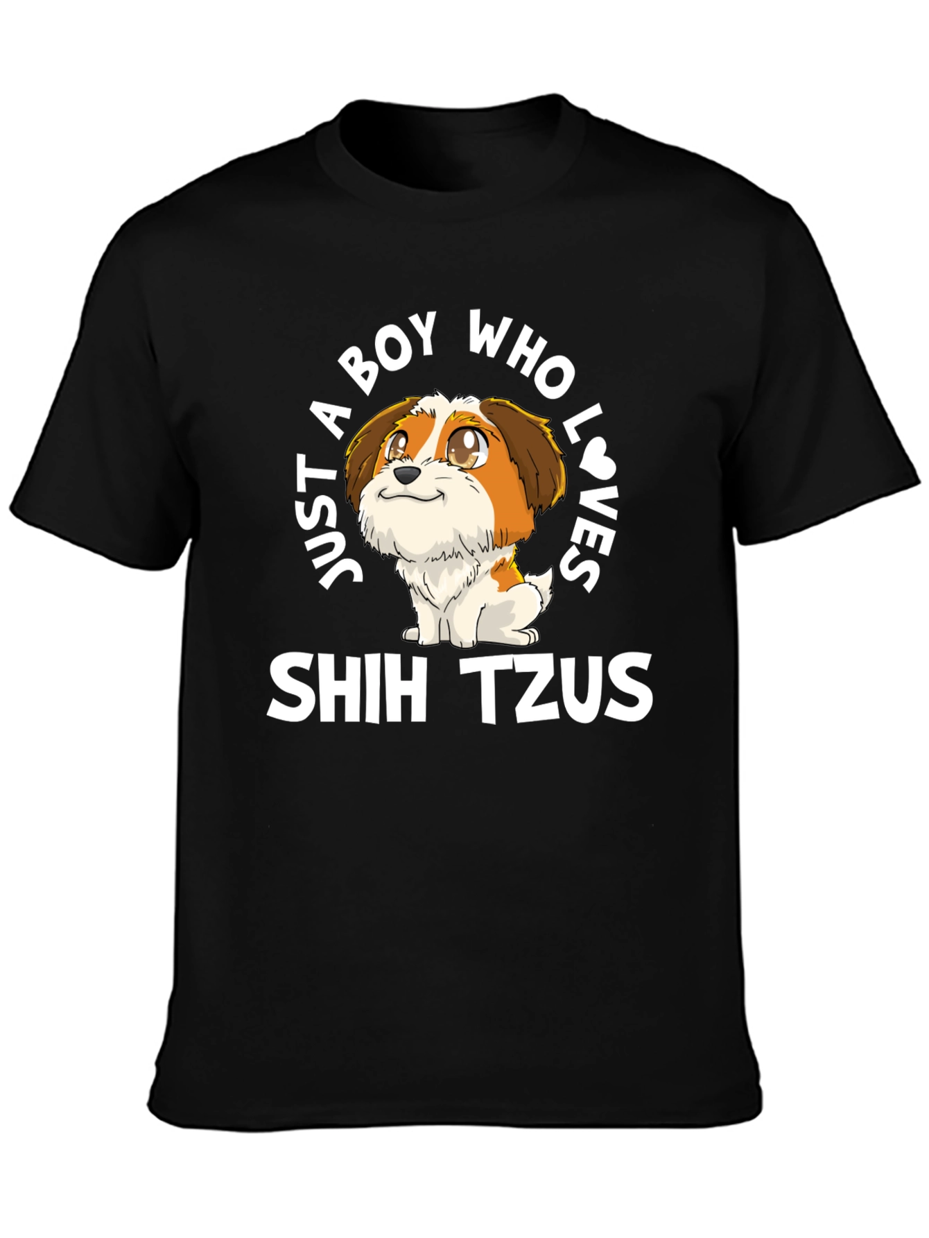 Boy Who Loves Shih Tzus T-Shirt