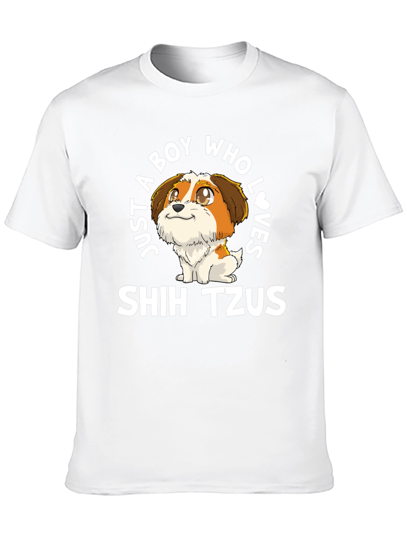 Boy Who Loves Shih Tzus T-Shirt