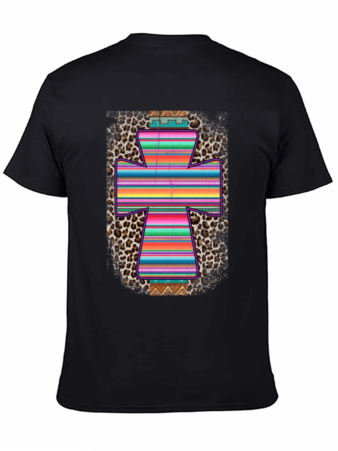 Stylish Southwestern Cross Graphic Tee