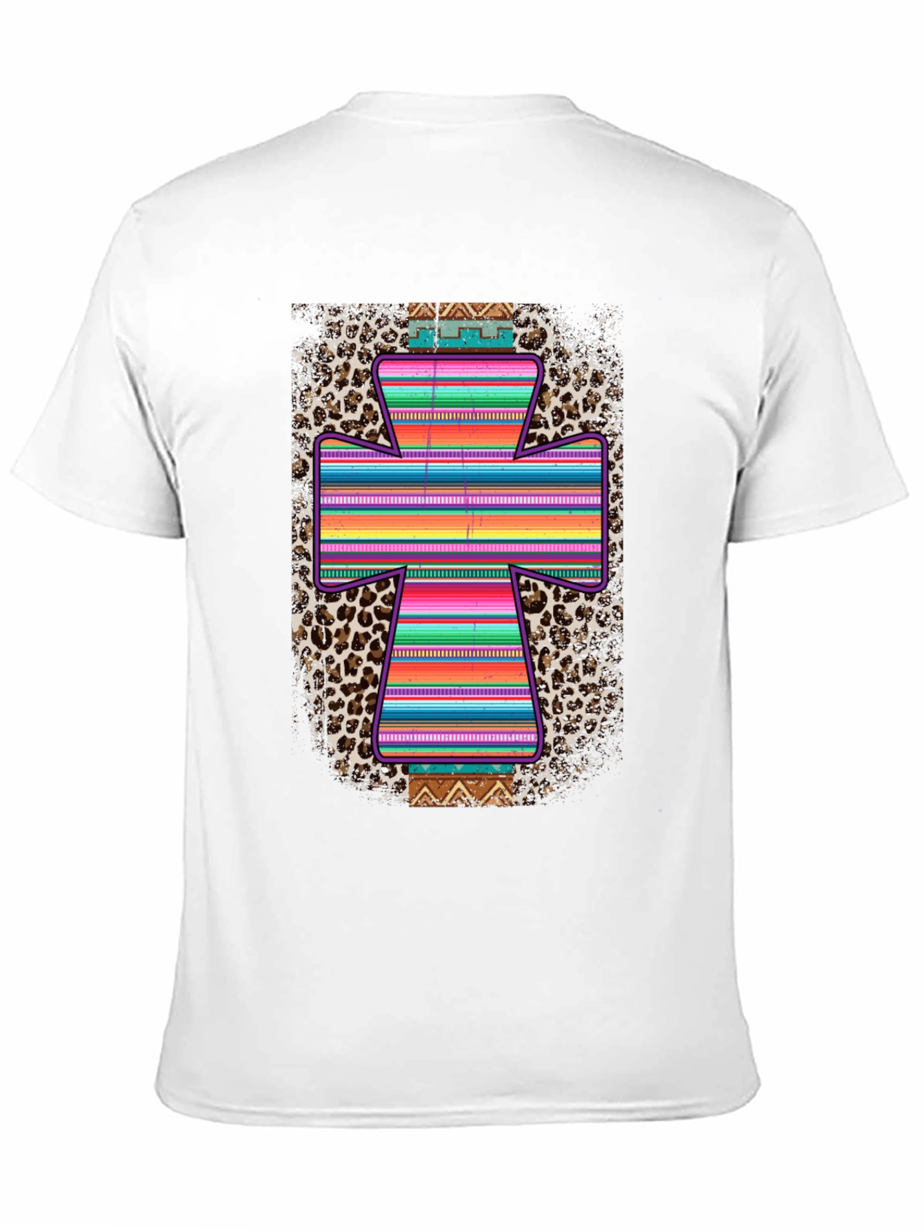 Stylish Southwestern Cross Graphic Tee