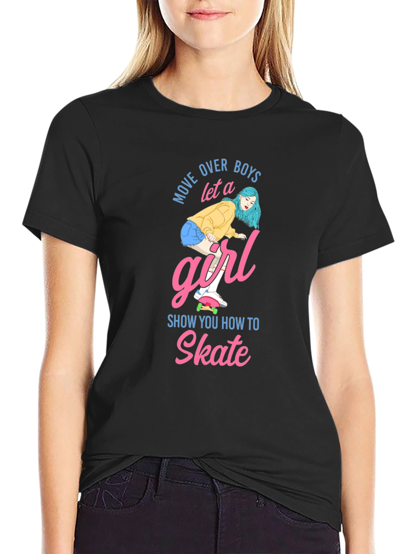 Move Over Boys Skater Girl T-Shirt