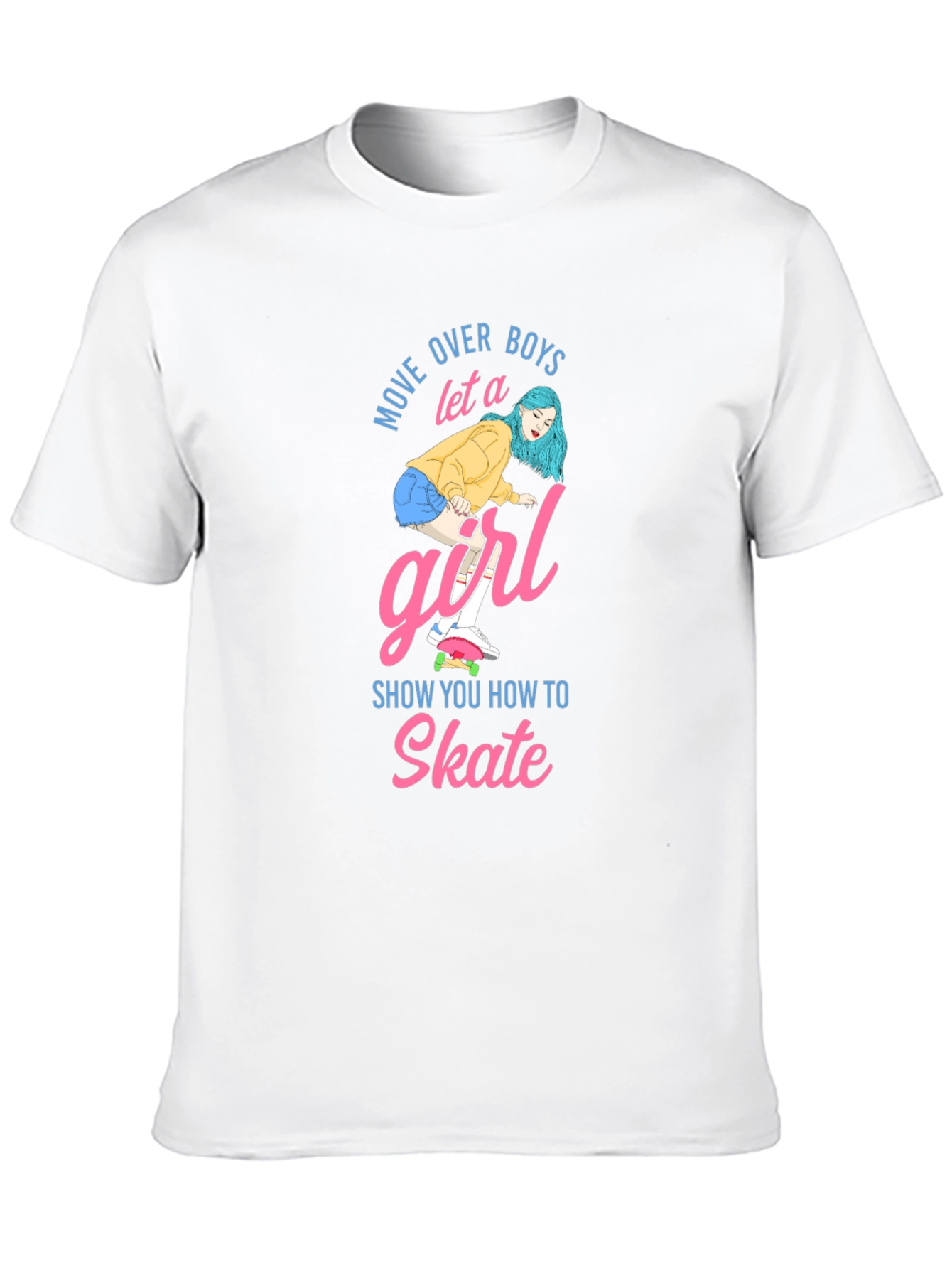 Move Over Boys Skater Girl T-Shirt