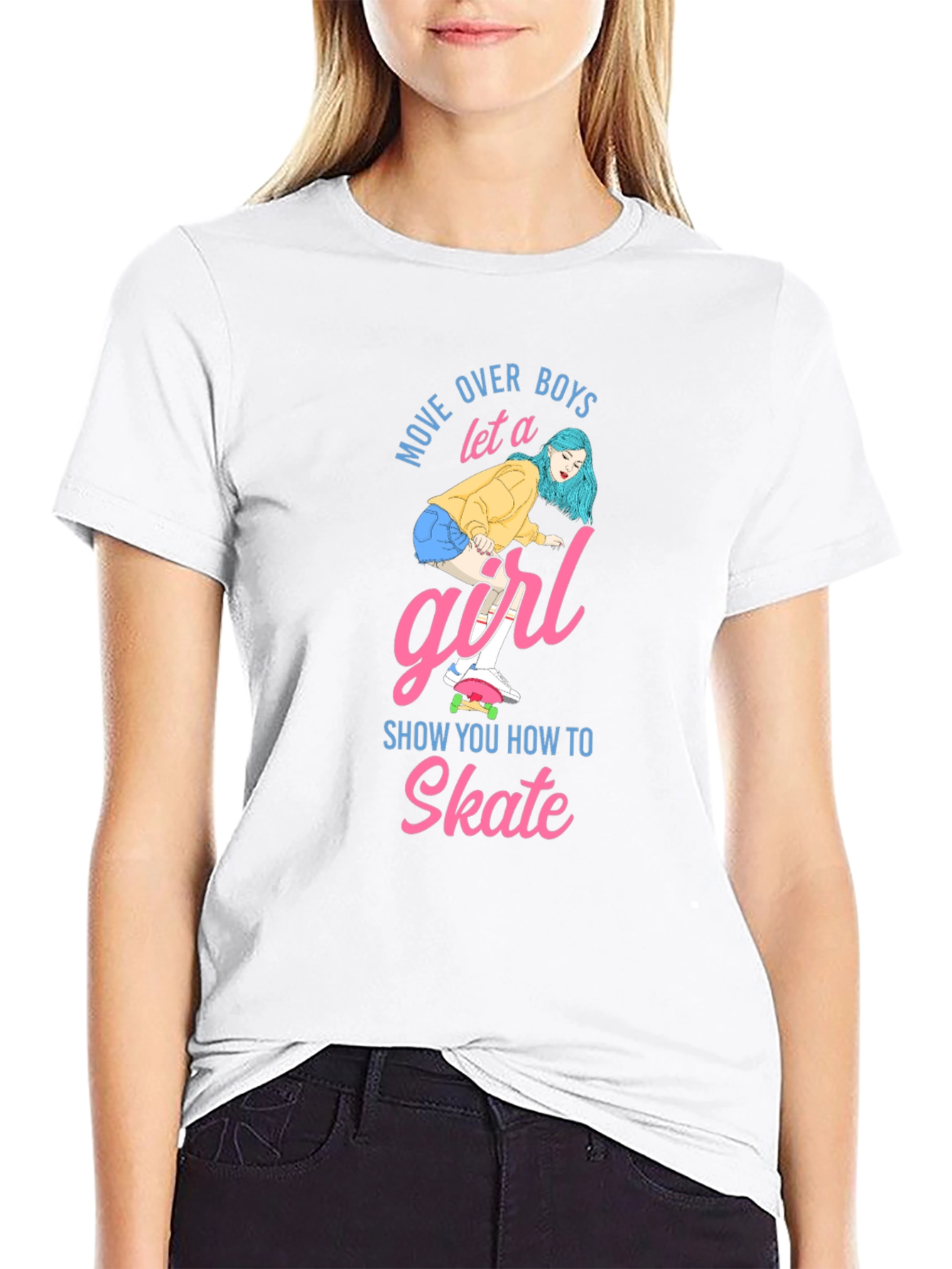 Move Over Boys Skater Girl T-Shirt