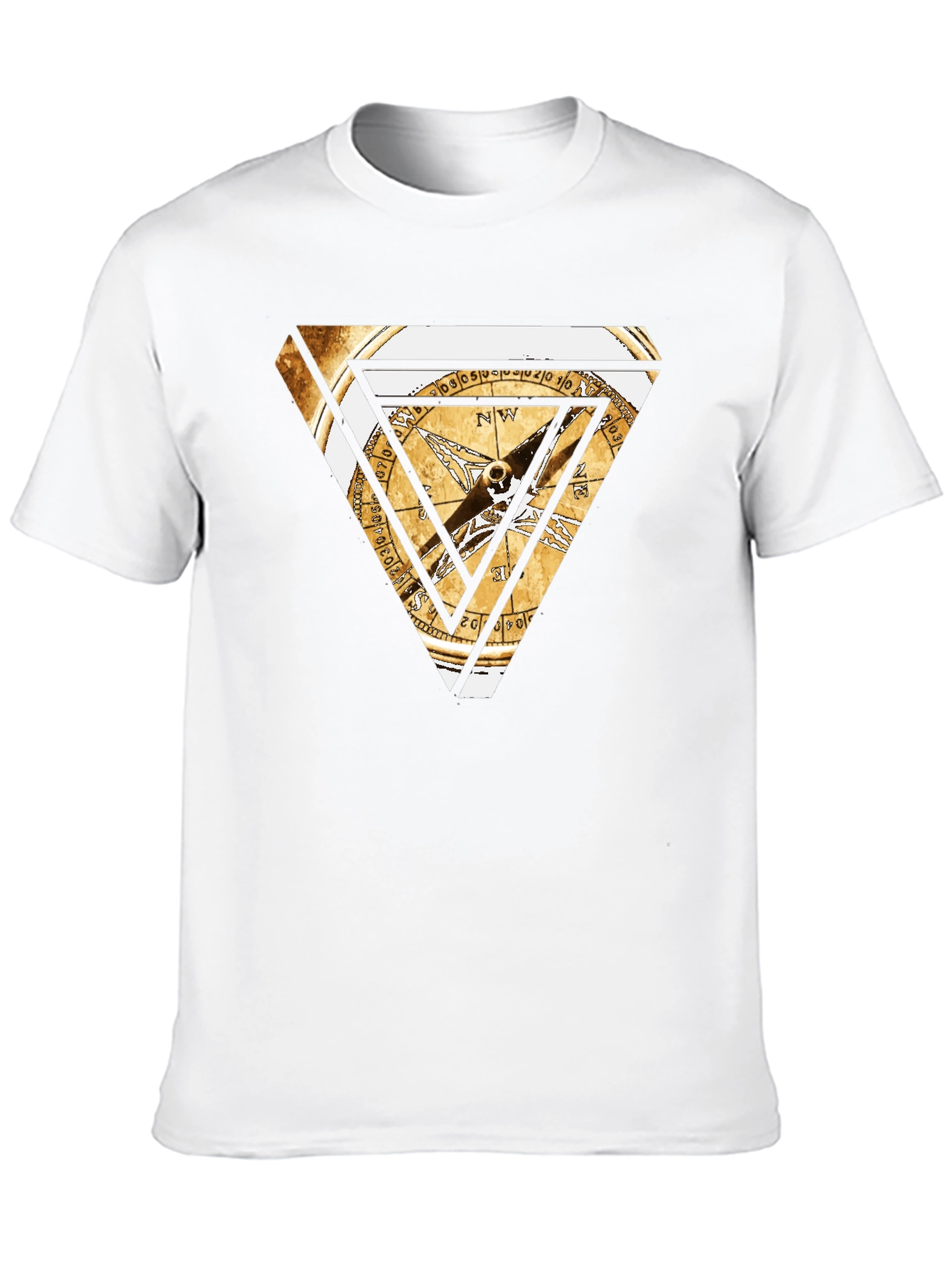 Triangle Compass Graphic Tee - Black