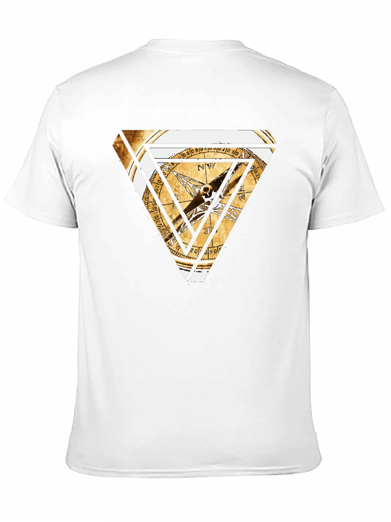 Triangle Compass Graphic Tee - Black