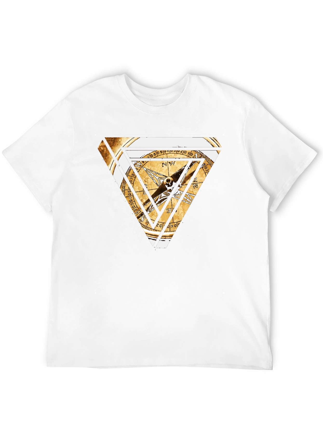 Triangle Compass Graphic Tee - Black