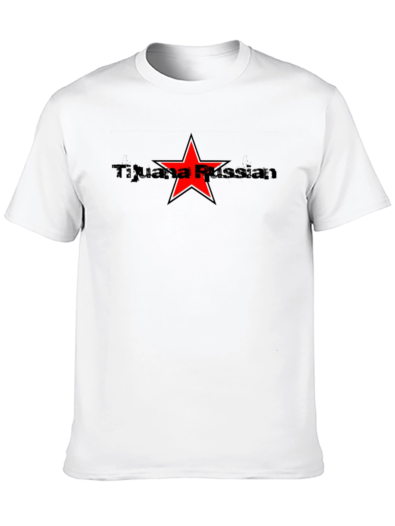 Tijuana Russian Star Graphic Black Tee