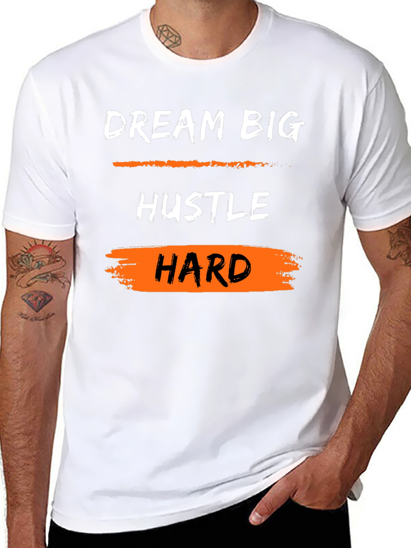 Dream Big Hustle Hard Graphic Tee