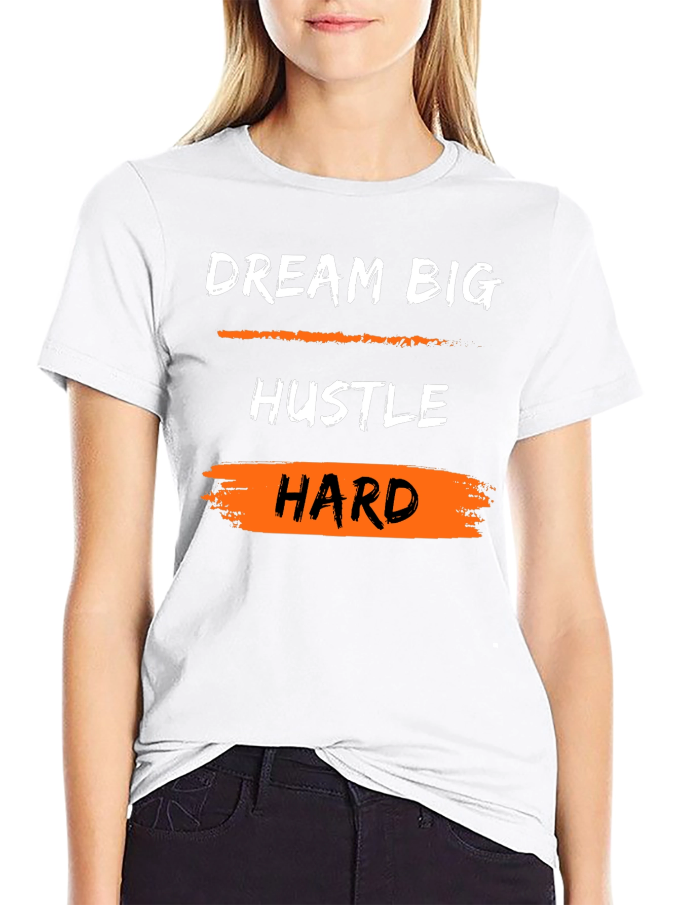 Dream Big Hustle Hard Graphic Tee