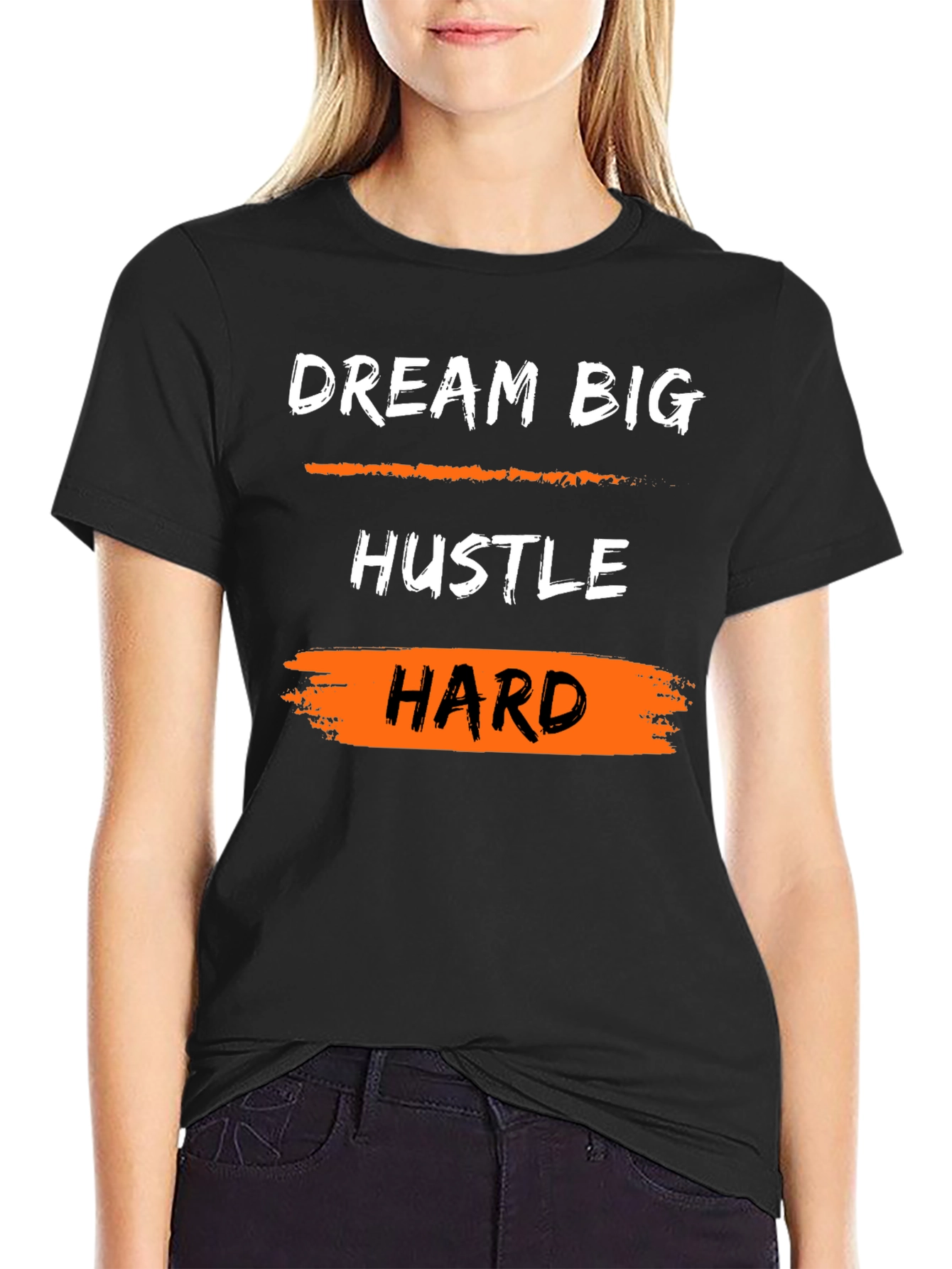 Dream Big Hustle Hard Graphic Tee