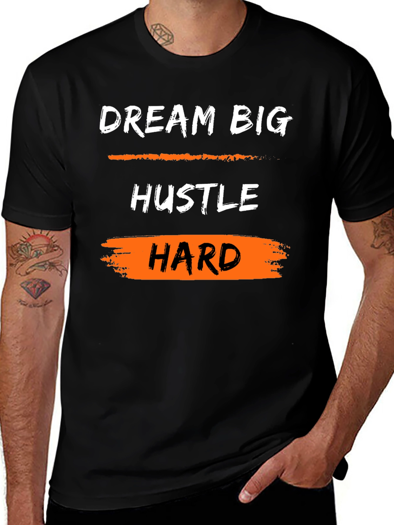 Dream Big Hustle Hard Graphic Tee