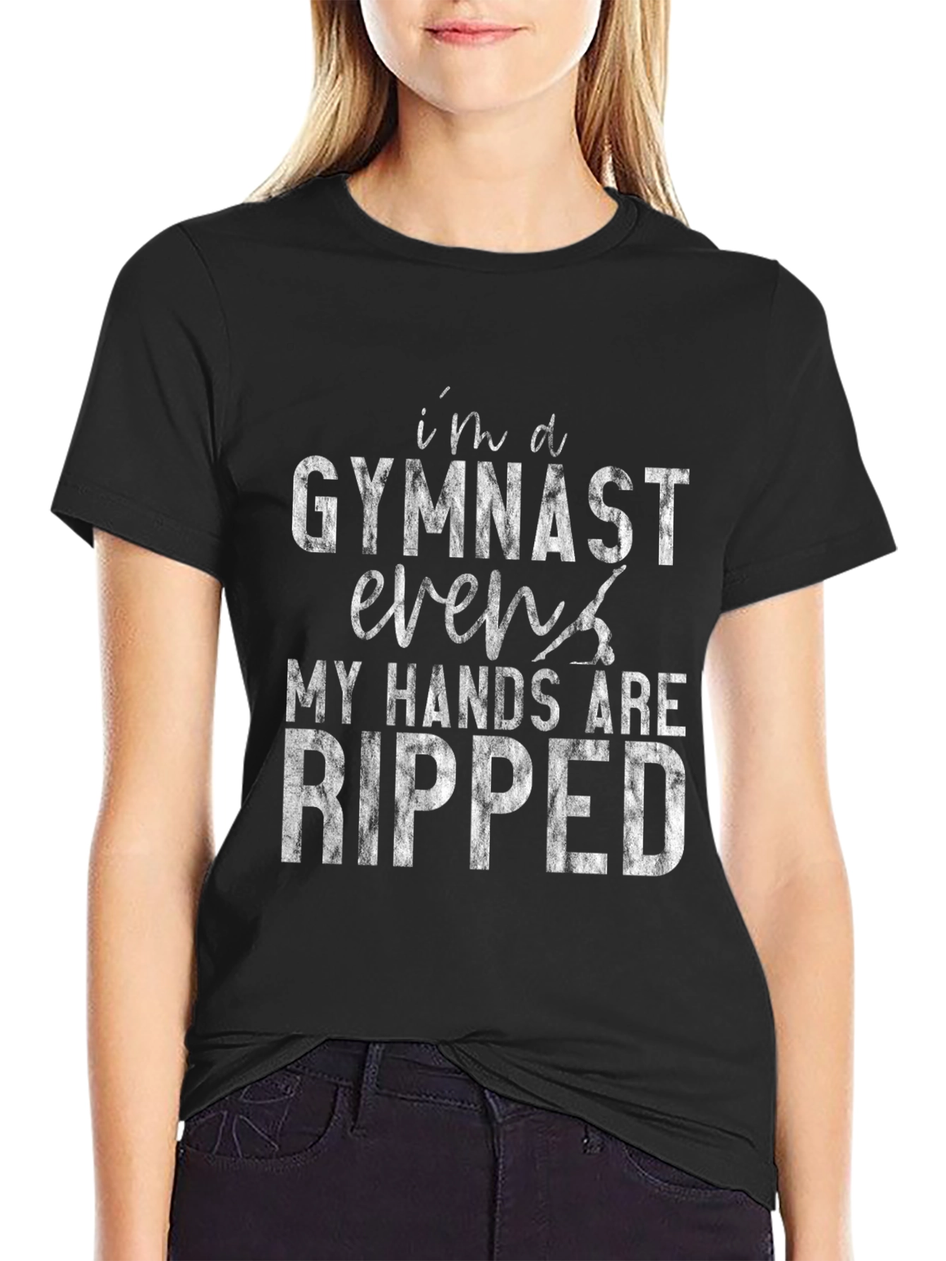 Gymnast Ripped Hands Graphic T-Shirt