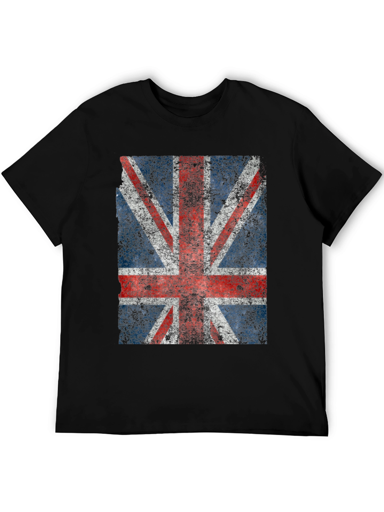 Union Jack Graphic Tee - Distressed British Flag Shirt