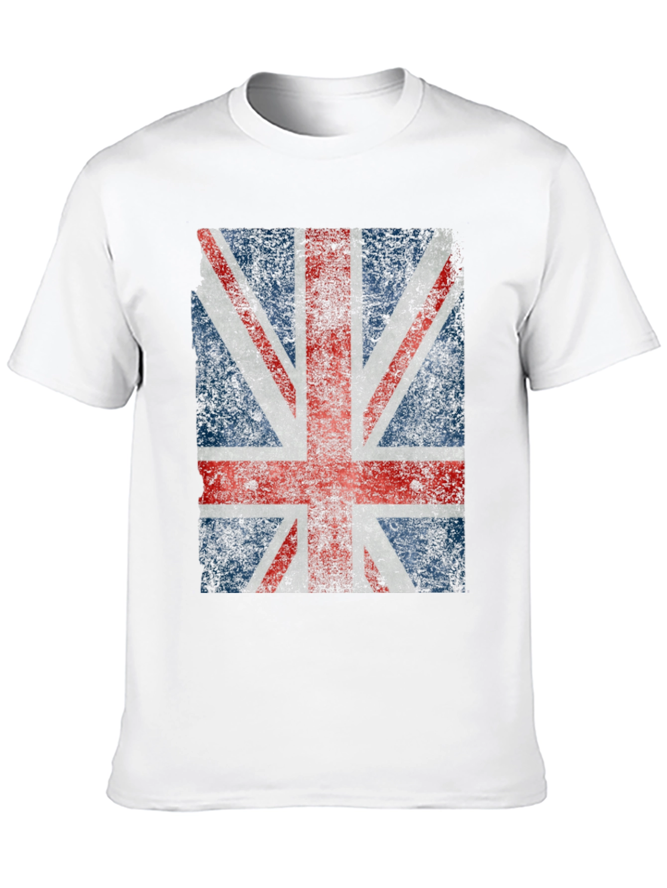 Union Jack Graphic Tee - Distressed British Flag Shirt