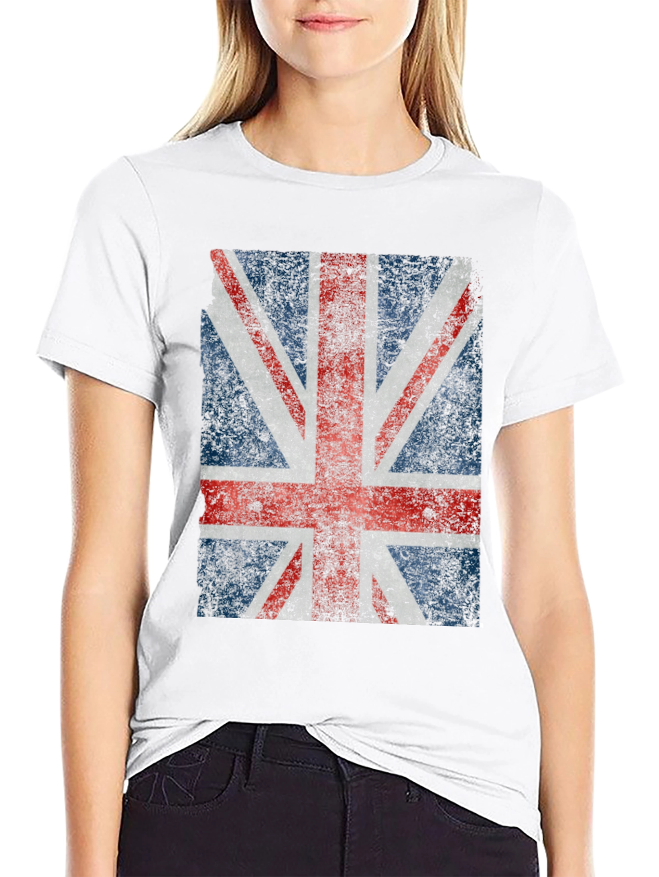 Union Jack Graphic Tee - Distressed British Flag Shirt