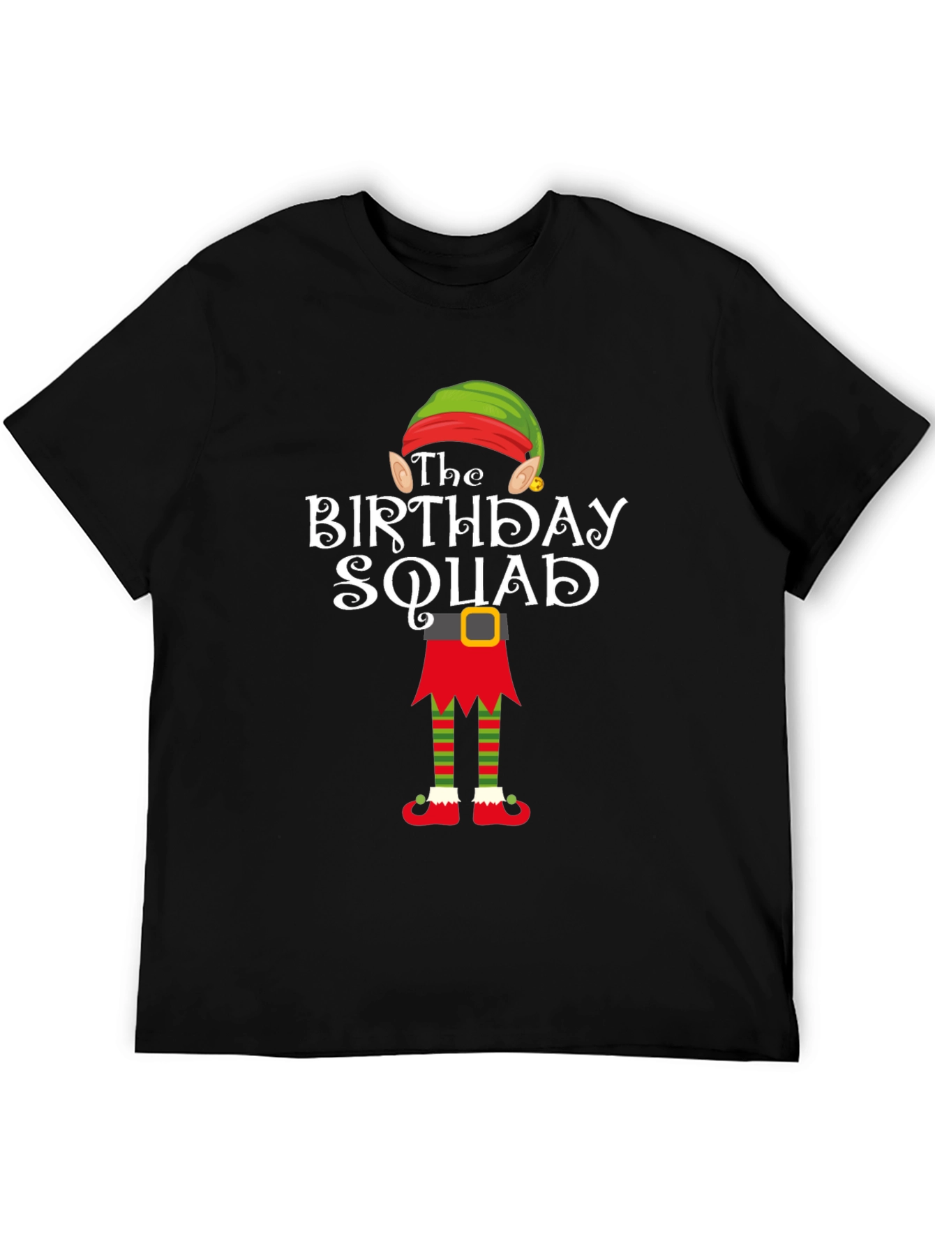 Birthday Squad Elf T-Shirt - Holiday Party Tee