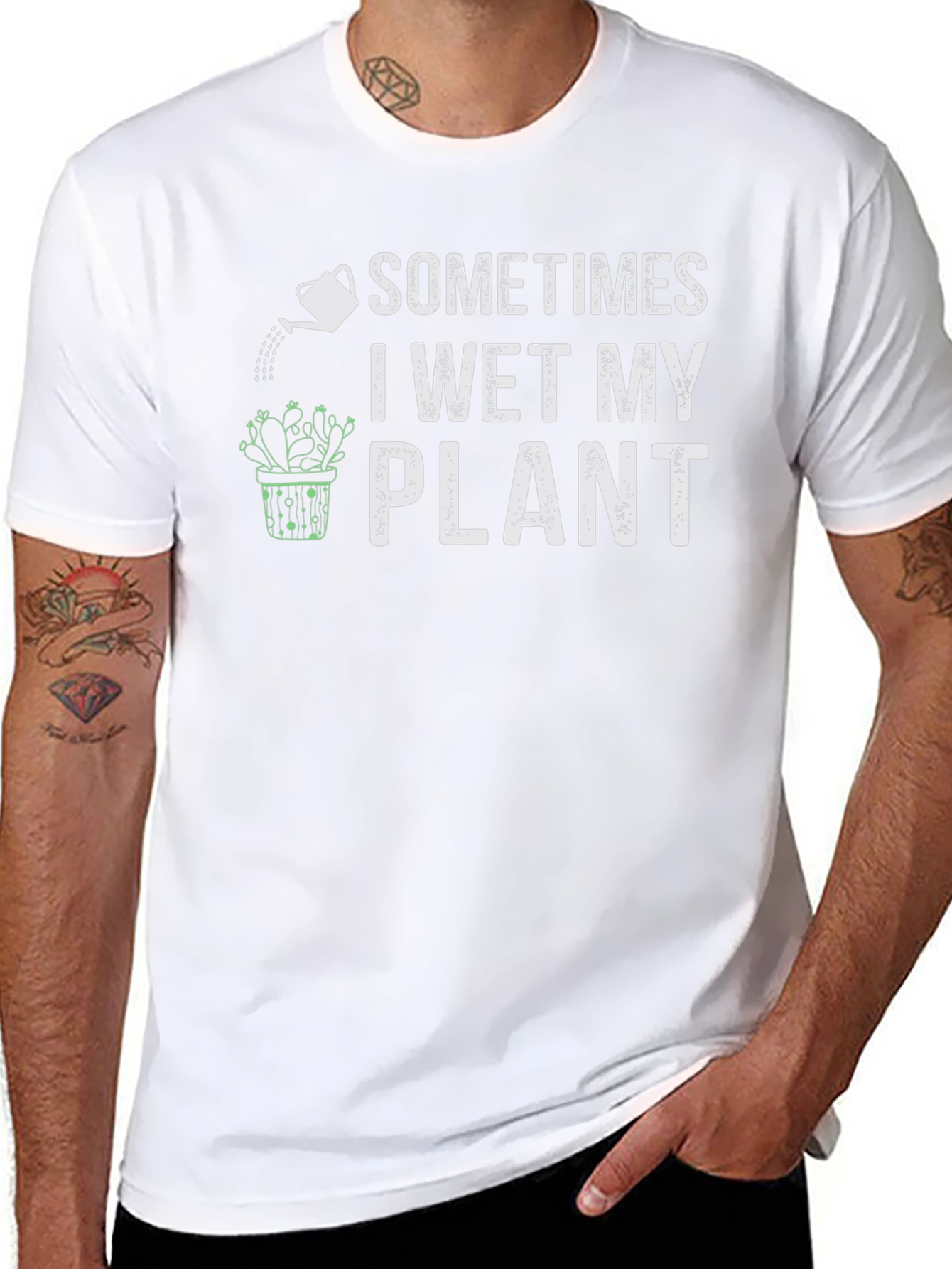 Funny Plant Lover T-Shirt - I Wet My Plant