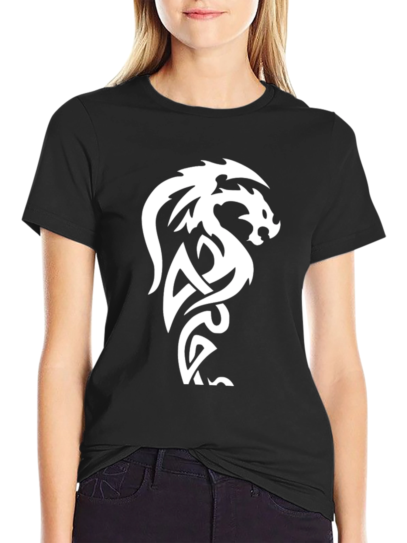 Dragon Celtic Knot T-Shirt - Black
